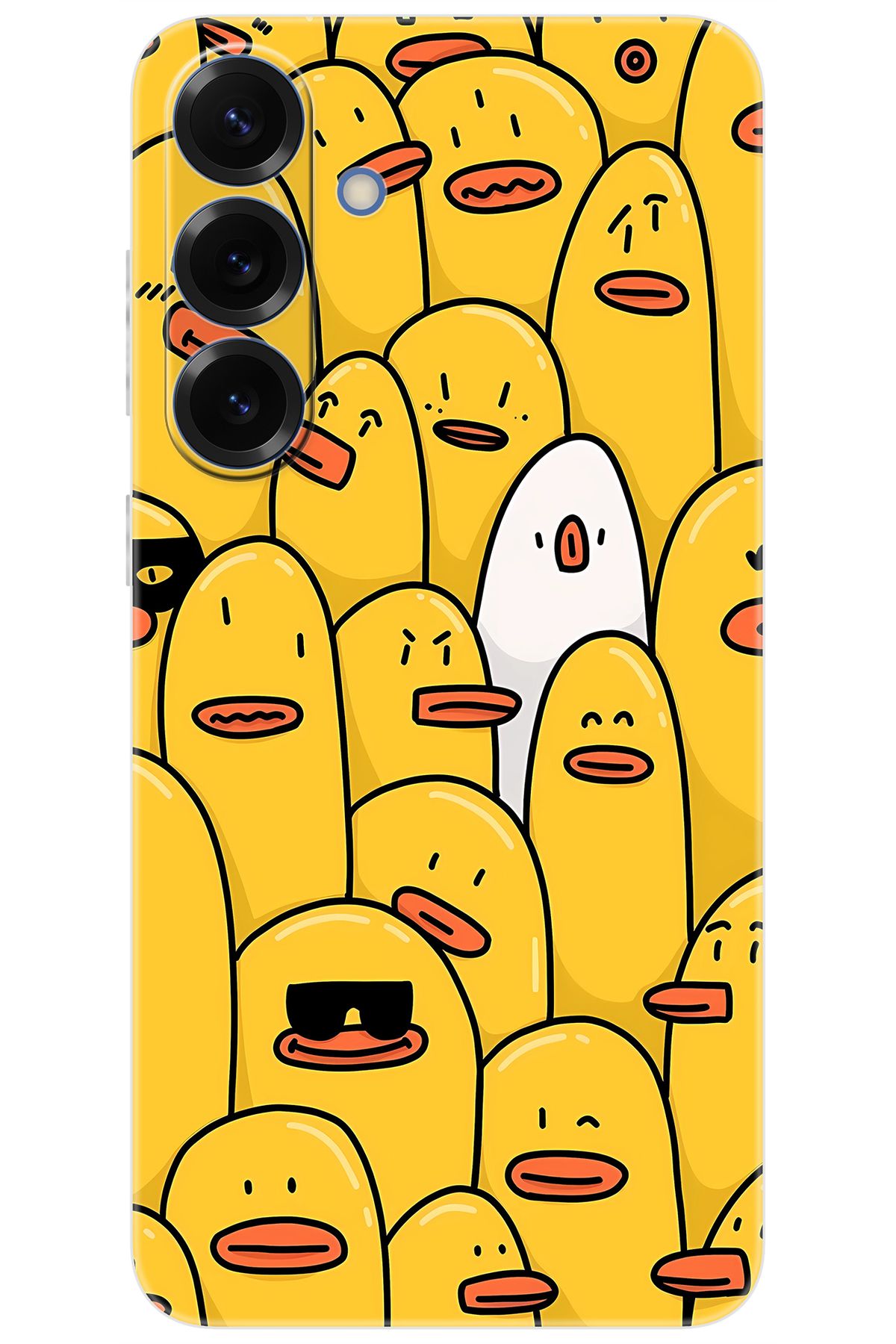Ceppare Samsung Galaxy S25 PLUS (SM-S936B) Uyumlu Kılıf Desen Baskılı Silikon Cool Ördek STK:650 CP-POsCCNh