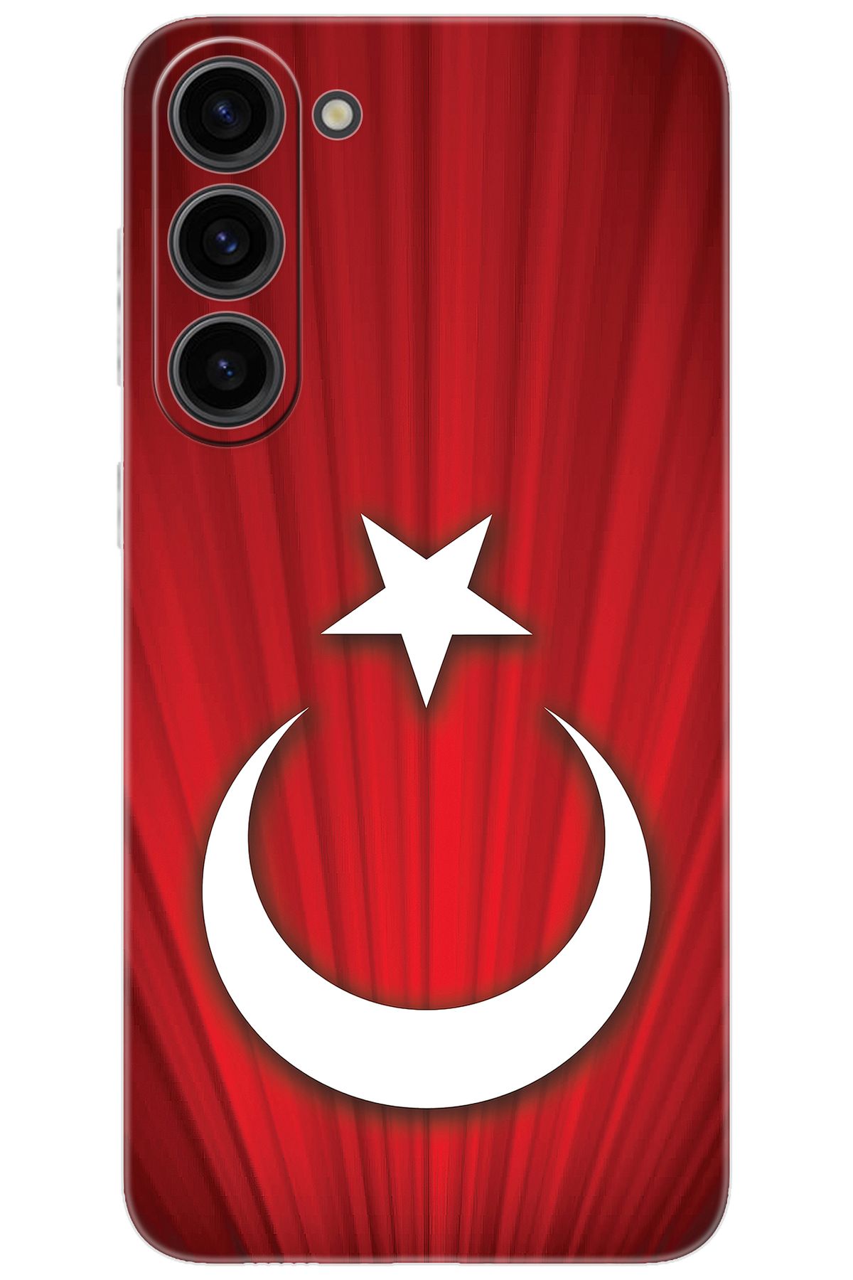 Ceppare Samsung Galaxy S23 PLUS (SM-S916B) Uyumlu Kılıf Silikon Türk Bayrağı Tasarım STK:382 CP-lUhLN0a