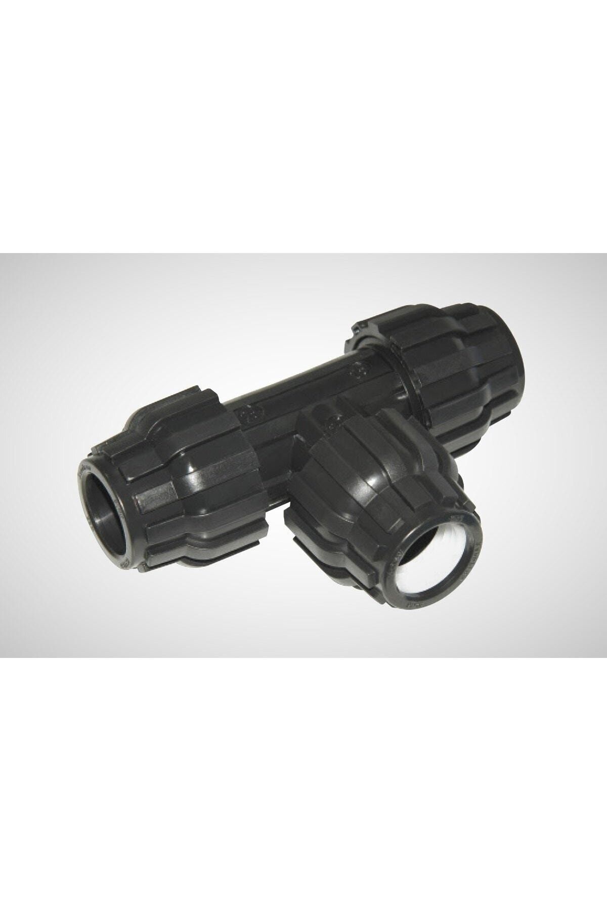 Senkron 90mm Kaplin Te Polietilen Boru Bağlantı Parçası 90x90x90