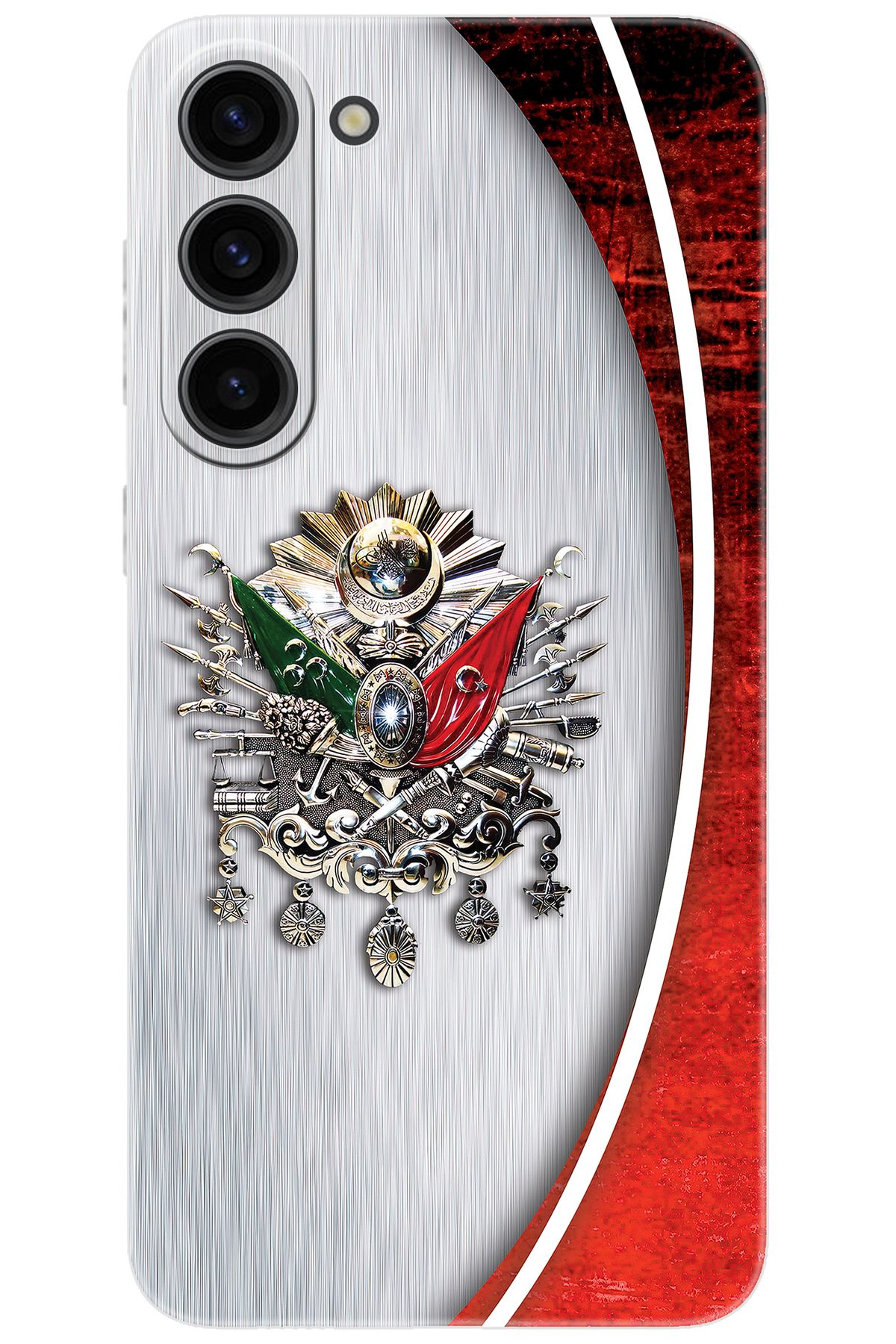 Ceppare Samsung Galaxy S23 PLUS (SM-S916B) Uyumlu Kılıf Silikon Osmanlı Tuğra Tasarım STK:408 CP-ExNumBi