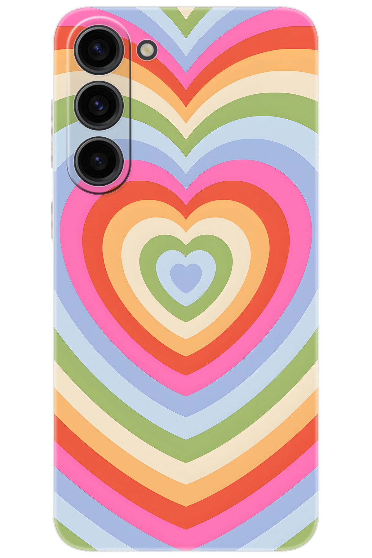 Ceppare Samsung Galaxy S23 PLUS (SM-S916B) Uyumlu Kılıf Desenli Silikon Renkli Kalpler STK:1019 CP-PI26IiK