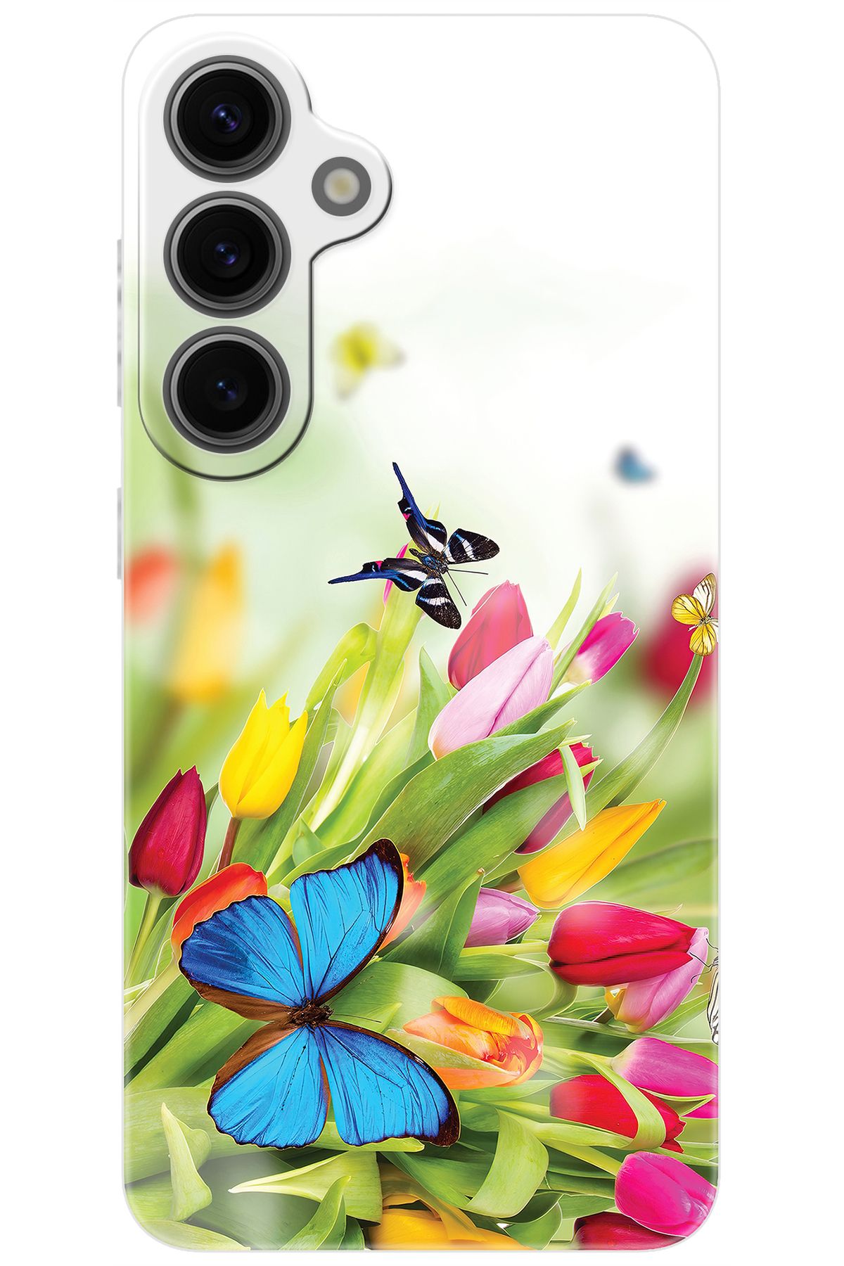Ceppare Samsung Galaxy S24 PLUS (SM-S926B) Uyumlu Kılıf Desen Baskılı Silikon Kelebekler STK:542 CP-BK903L6
