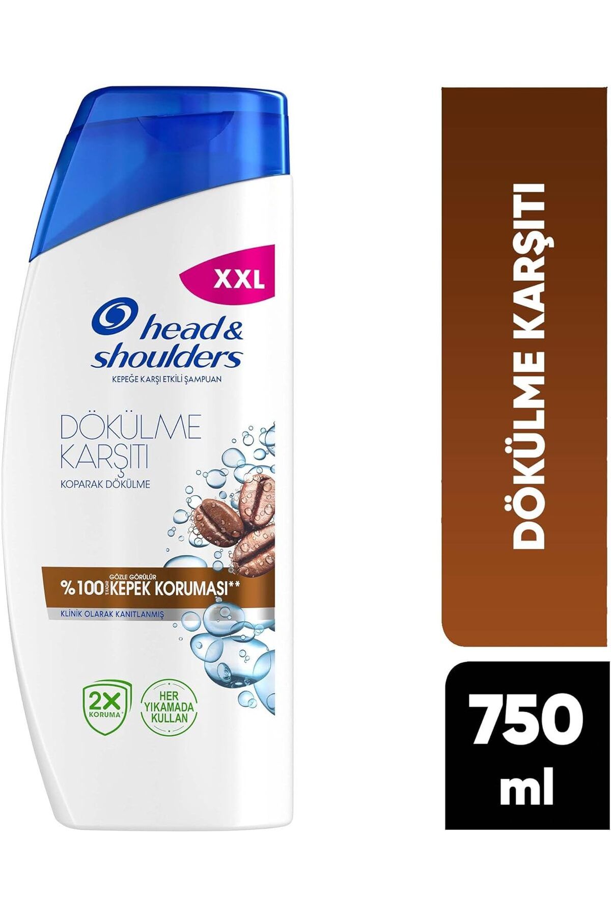 collazer Head & Shoulders Erkeklere Özel Kafeinli Dökülme ve Kepek Karşıtı 750ML Şampuan 3 ADET