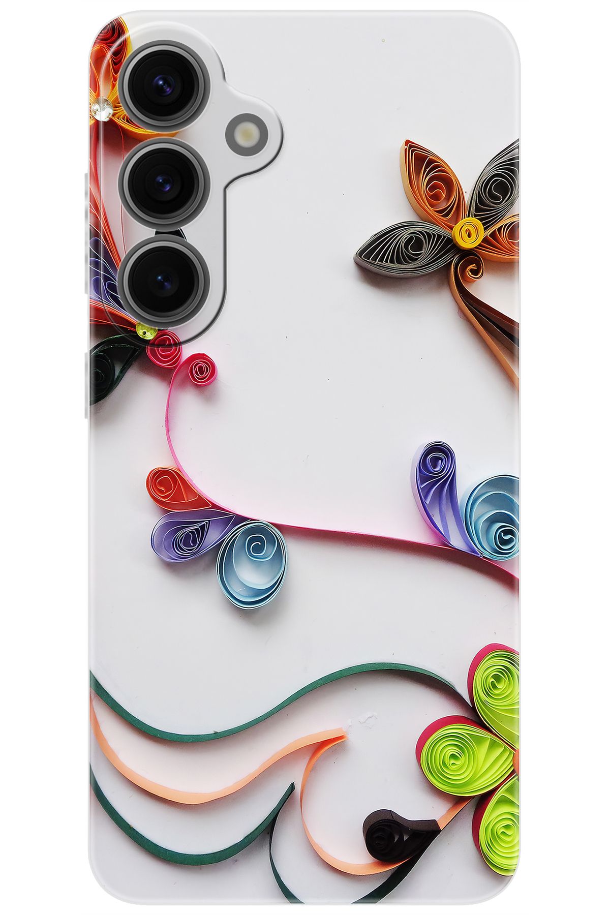Ceppare Samsung Galaxy S24 PLUS (SM-S926B) Uyumlu Kılıf Desen Baskılı Silikon Çiçek Desen STK:220 CP-zgDxJwM