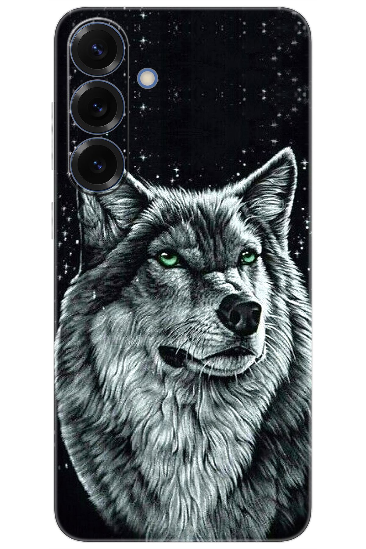 Ceppare Samsung Galaxy S25 PLUS (SM-S936B) Uyumlu Kılıf Desen Baskı Silikon Kurt Baskı STK:488 CP-emvkM04