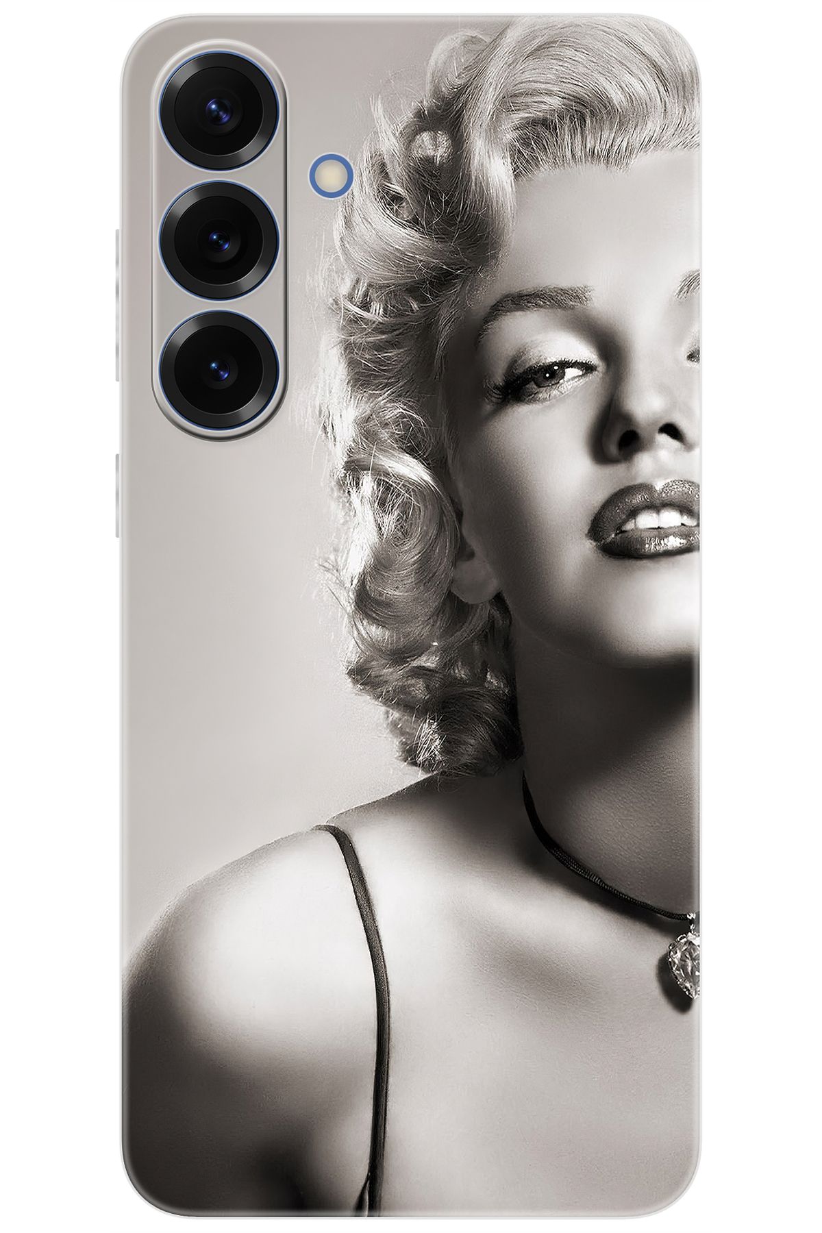 Ceppare Samsung Galaxy S25 PLUS (SM-S936B) Uyumlu Kılıf Desenli Silikon Marilyn Monroe STK:250 CP-TIgGdq2