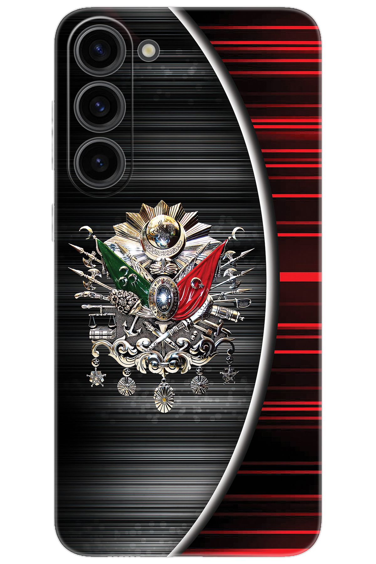 Ceppare Samsung Galaxy S23 PLUS (SM-S916B) Uyumlu Kılıf Silikon Osmanlı Tuğra Tasarım STK:410 CP-VhYjamk