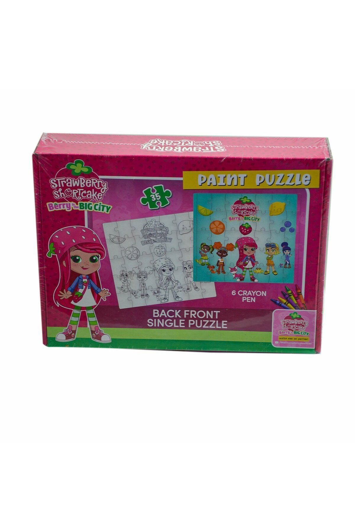 Utku Oyuncak CK7880 Çilek Kız Boyamalı Puzzle -Utku Oyuncak