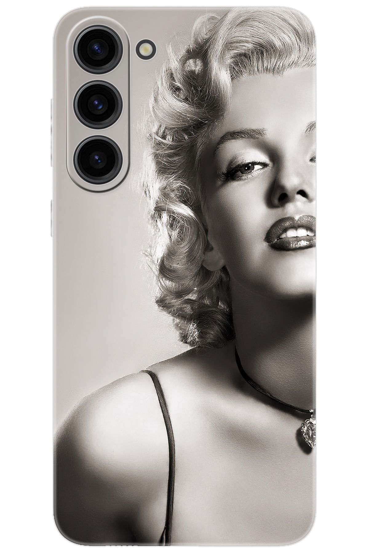 Ceppare Samsung Galaxy S23 PLUS (SM-S916B) Uyumlu Kılıf Desenli Silikon Marilyn Monroe STK:250 CP-CUQL37E