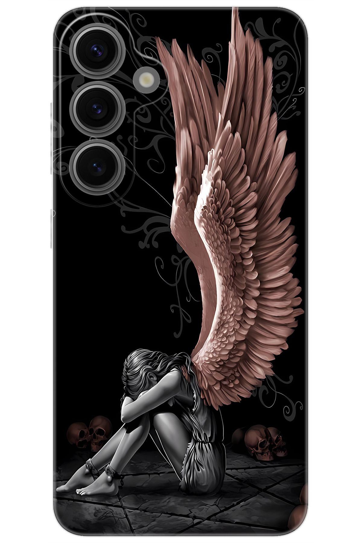 Ceppare Samsung Galaxy S24 PLUS (SM-S926B) Uyumlu Kılıf Desenli Silikon Enslaved Angel STK:654 CP-m56GoY6