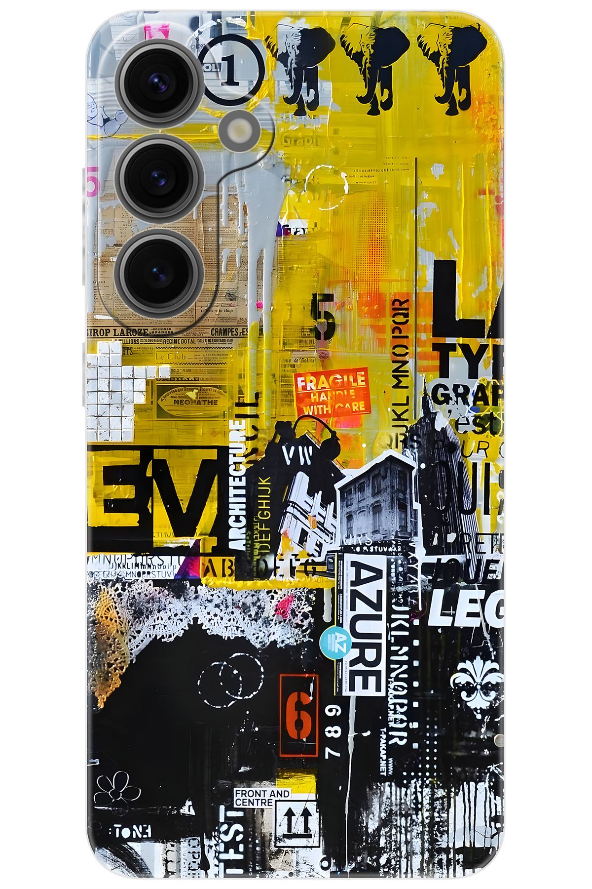 Ceppare Samsung Galaxy S24 PLUS (SM-S926B) Uyumlu Kılıf Desen Baskı Silikon Sokak Sanatı STK:706 CP-ZPENfeJ