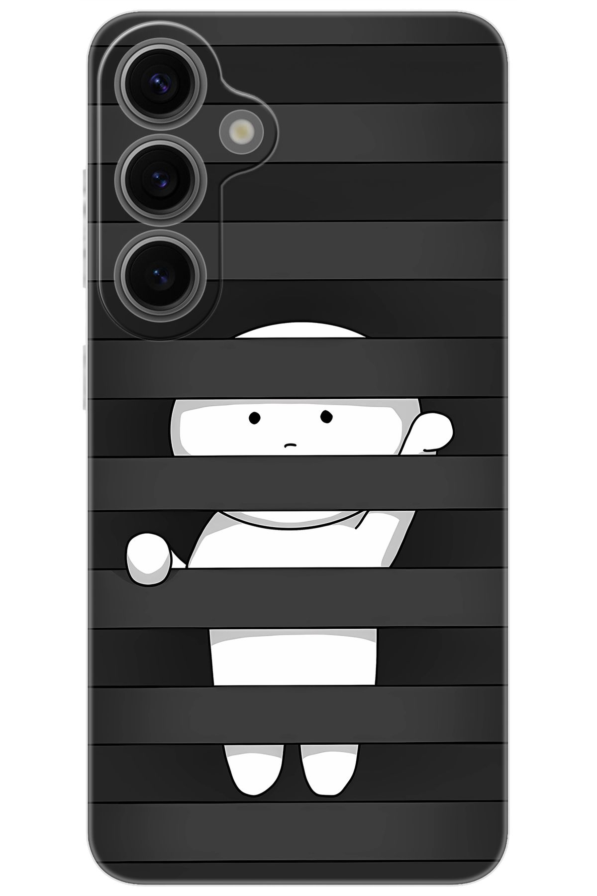 Ceppare Samsung Galaxy S24 PLUS (SM-S926B) Uyumlu Kılıf Desenli Silikon Saklanan Karakter STK:665 CP-8AYcB2x