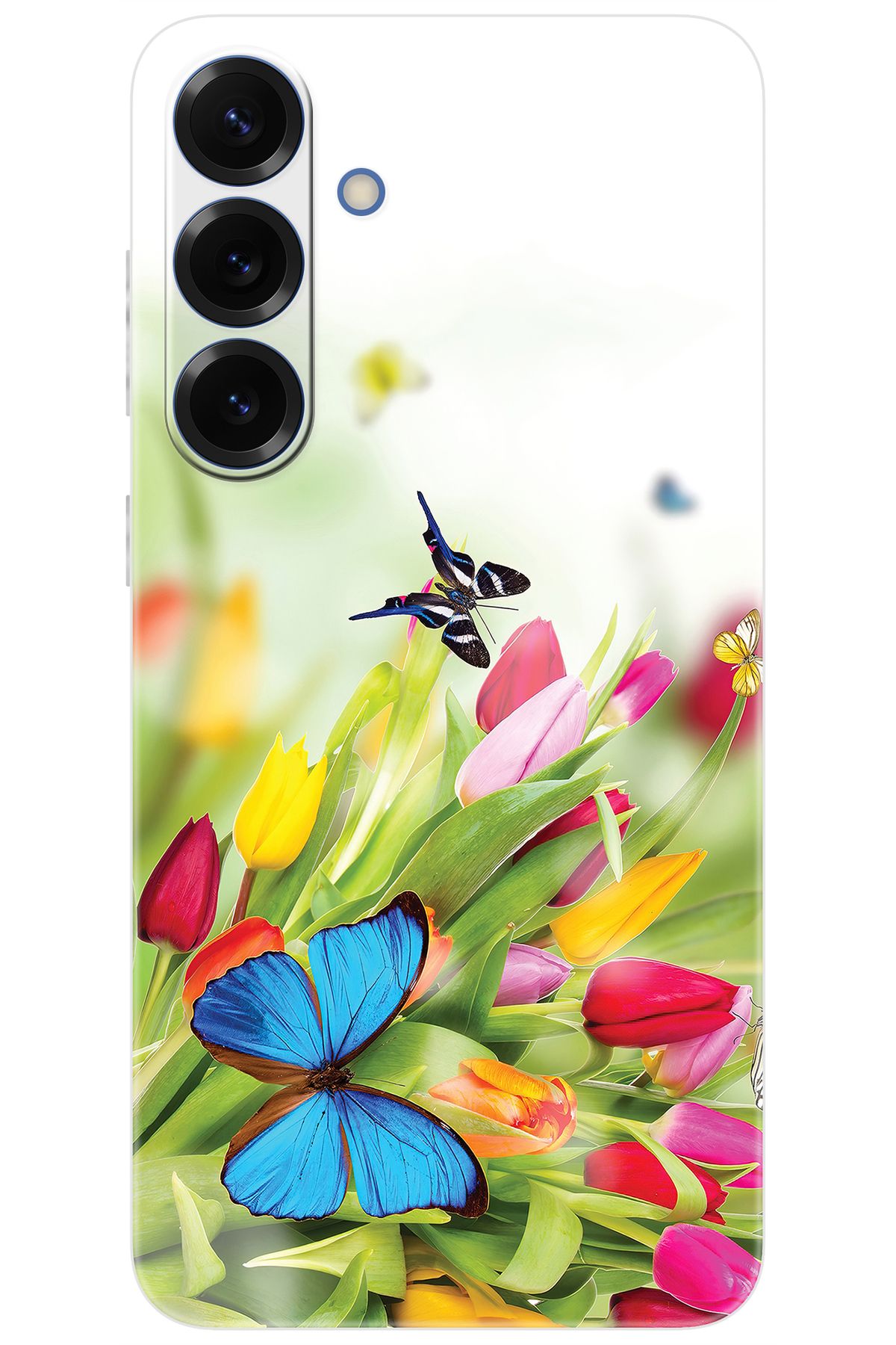 Ceppare Samsung Galaxy S25 PLUS (SM-S936B) Uyumlu Kılıf Desen Baskılı Silikon Kelebekler STK:542 CP-cV5TS2e