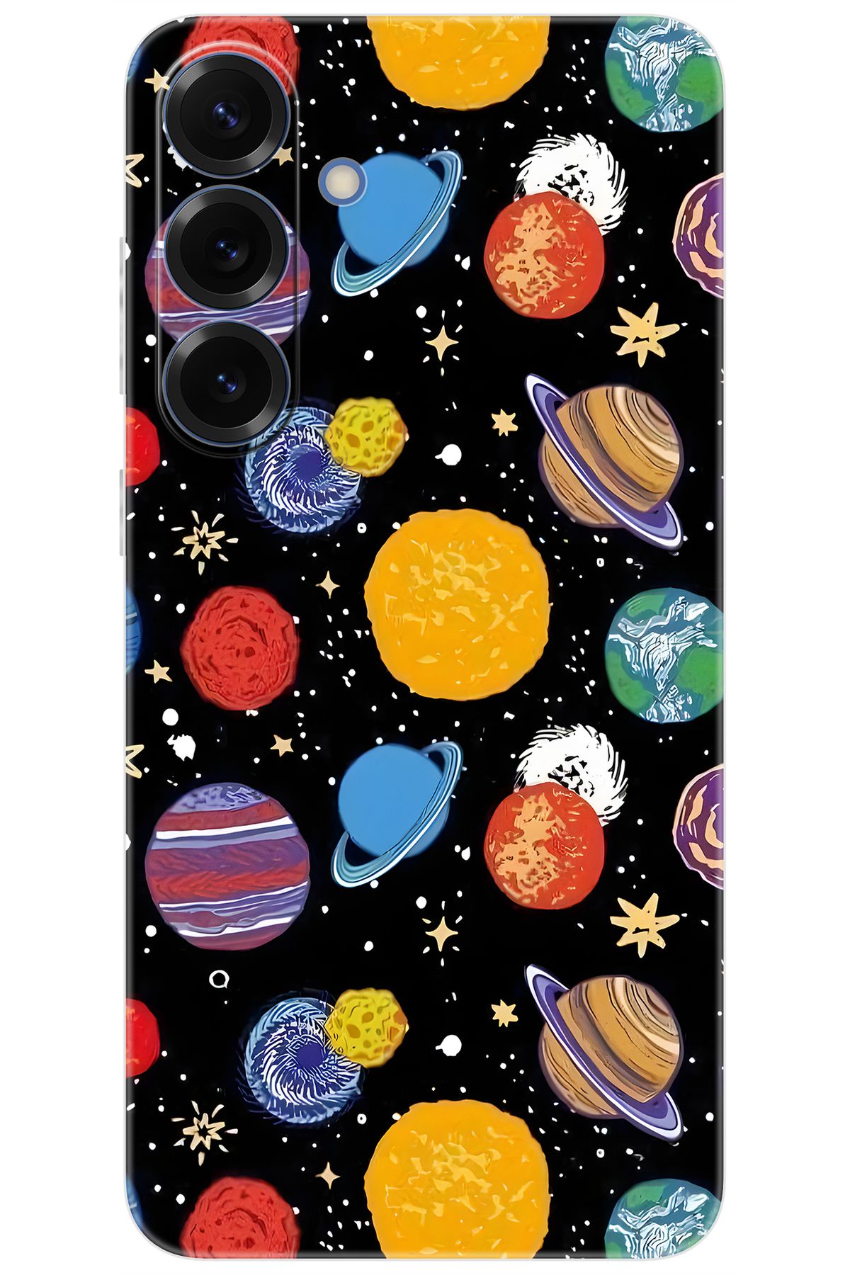 Ceppare Samsung Galaxy S25 PLUS (SM-S936B) Uyumlu Kılıf Desen Baskılı Silikon Gezegenler STK:686 CP-GgsyqZ2