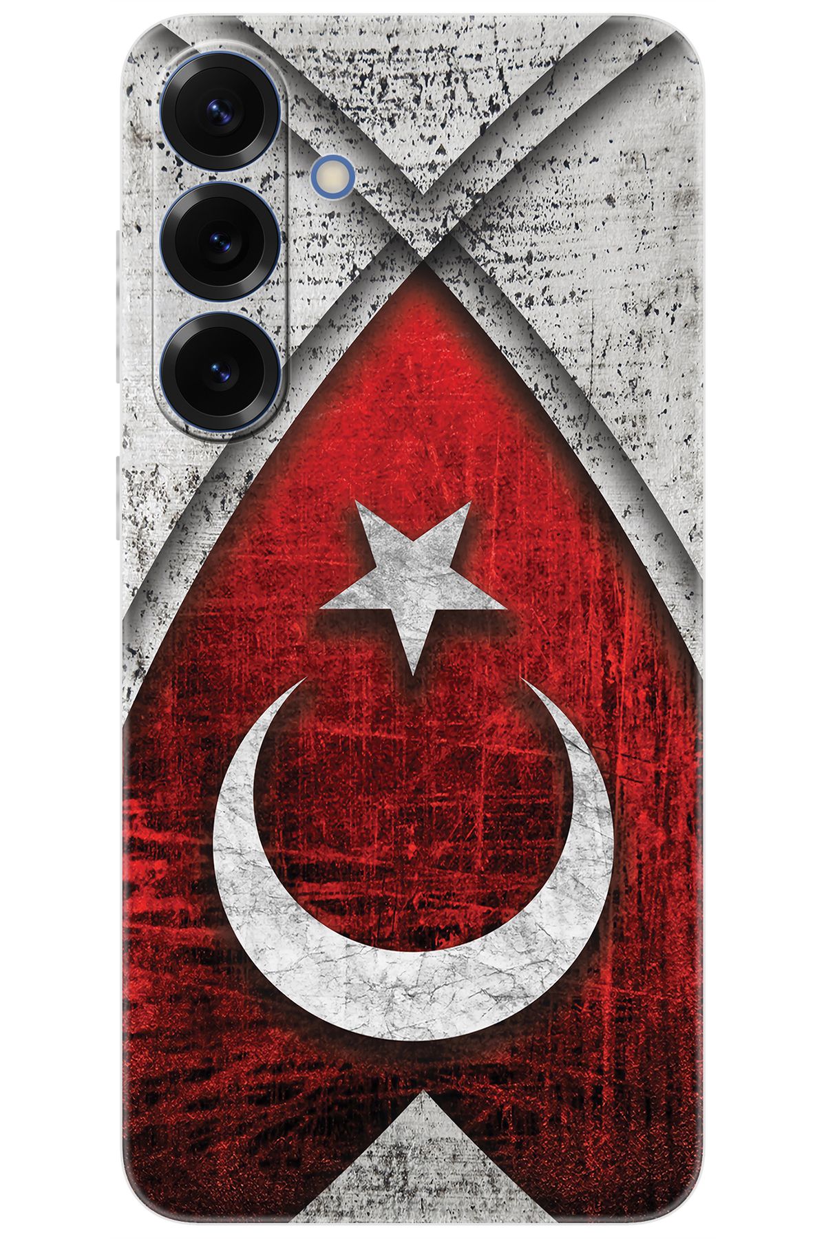 Ceppare Samsung Galaxy S25 PLUS (SM-S936B) Uyumlu Kılıf Silikon Türk Bayrağı Tasarım STK:380 CP-TwUxpli