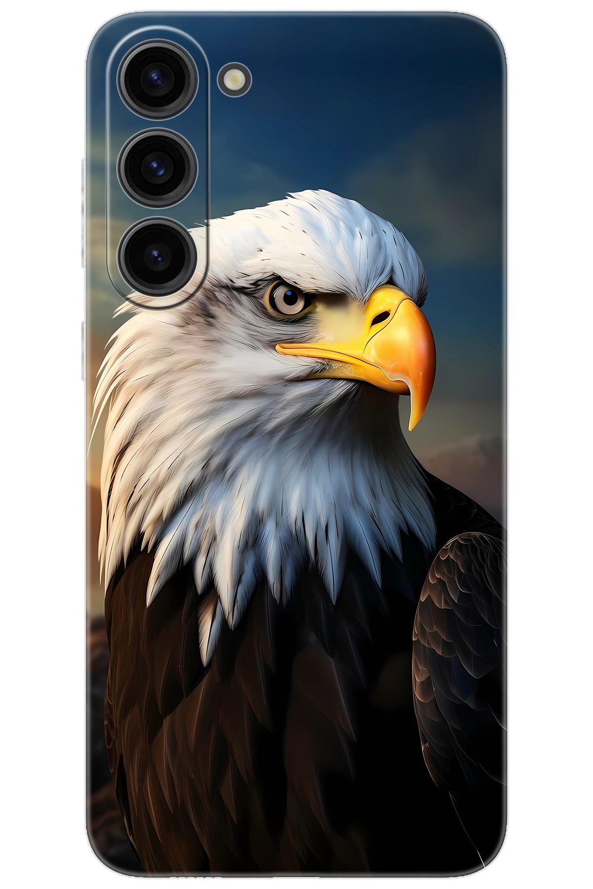 Ceppare Samsung Galaxy S23 PLUS (SM-S916B) Uyumlu Kılıf Desen Baskılı Silikon Kartal STK:687 CP-5XuKQM6