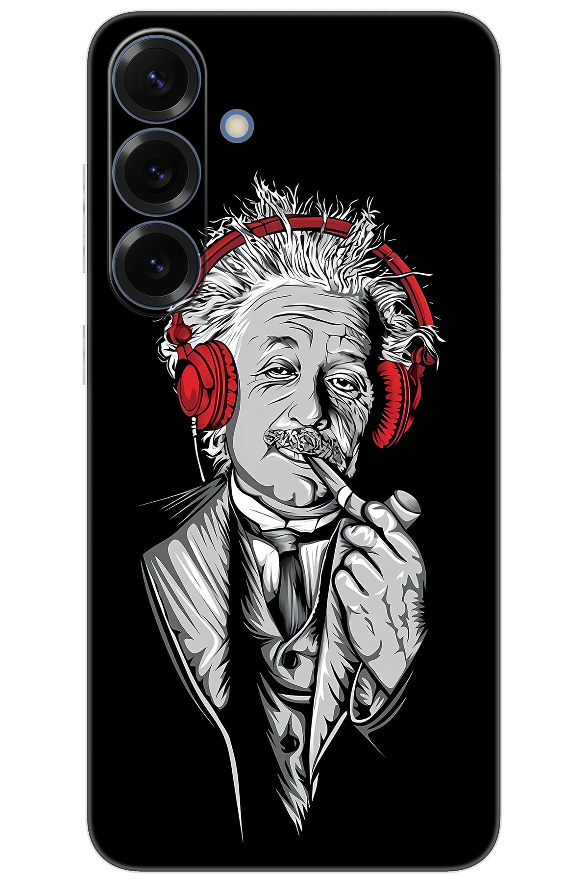 Ceppare Samsung Galaxy S25 PLUS (SM-S936B) Uyumlu Kılıf Desenli Silikon Albert Einstein STK:658 CP-9L1PKWy