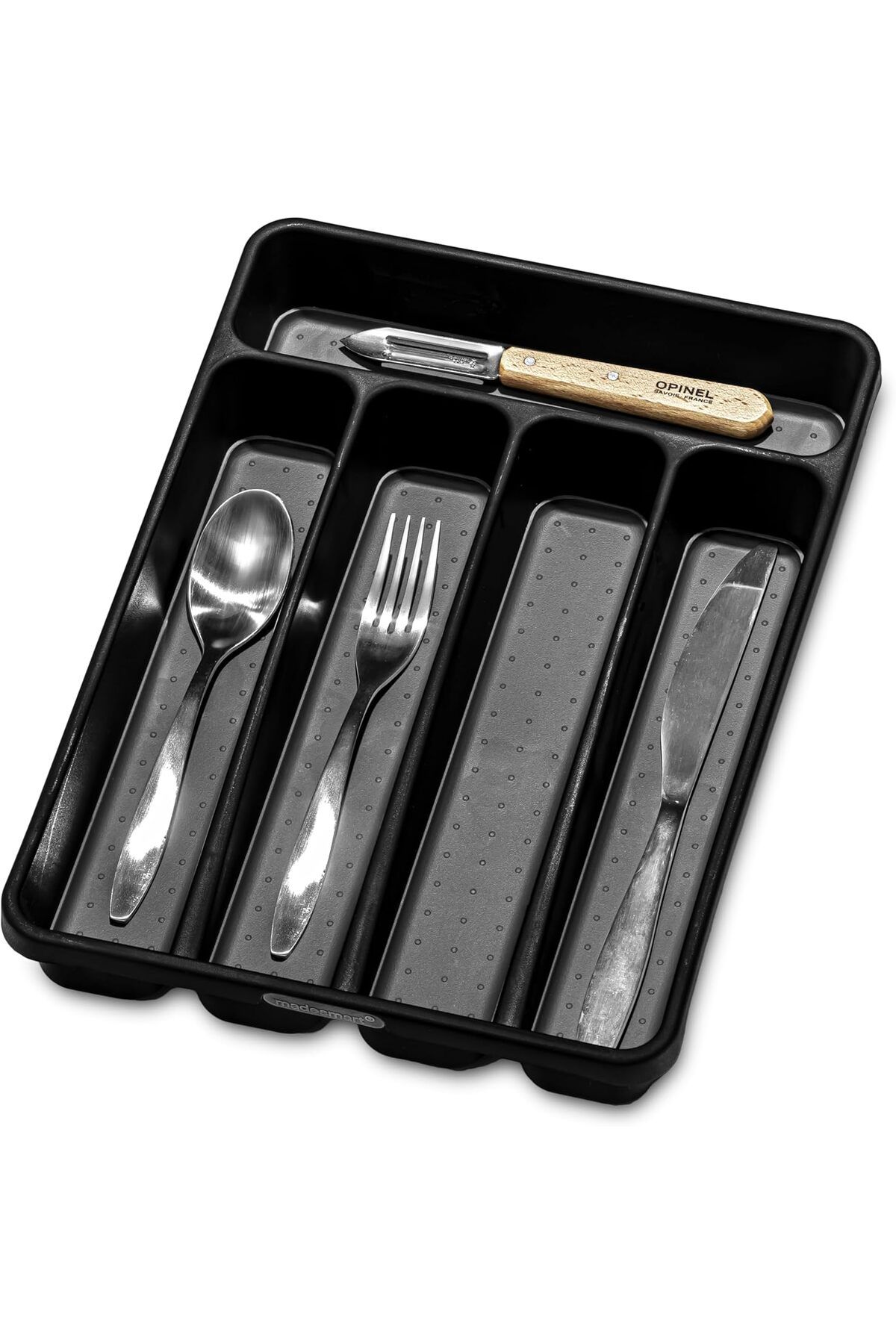Generic-madesmart Classic Mini Silverware Tray Soft Grip, Non-Slip Kitchen Drawer, Multi-Purpose Home Organ 6