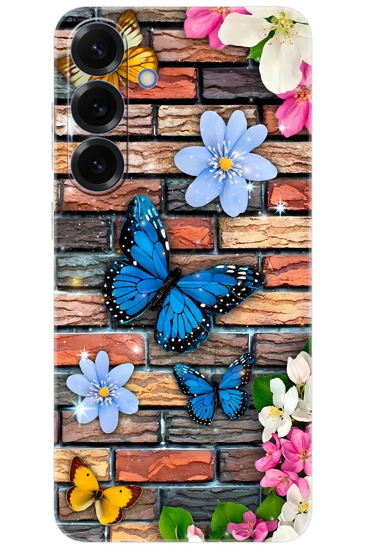 Ceppare Samsung Galaxy S25 PLUS (SM-S936B) Uyumlu Kılıf Desen Baskılı Silikon Kelebek STK:672 CP-C4Sgn4c