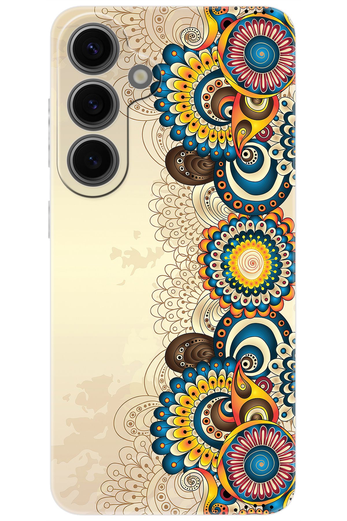 Ceppare Samsung Galaxy S24 PLUS (SM-S926B) Uyumlu Kılıf Silikon Dekoratif Çiçek Tasarım STK:531 CP-UYaVu2P