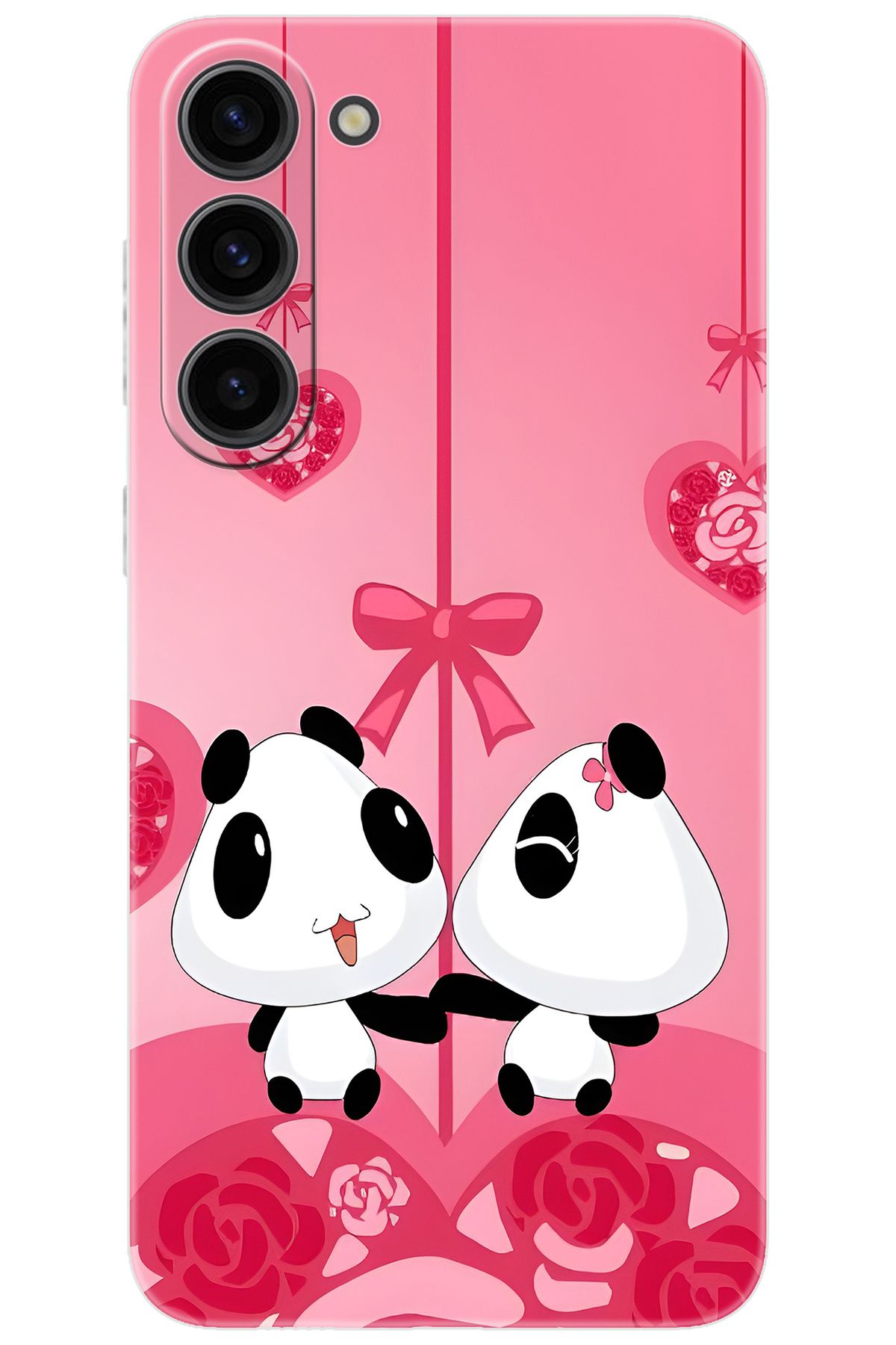Ceppare Samsung Galaxy S23 PLUS (SM-S916B) Uyumlu Kılıf Desenli Silikon Sevimli Pandalar STK:166 CP-SlS99LQ
