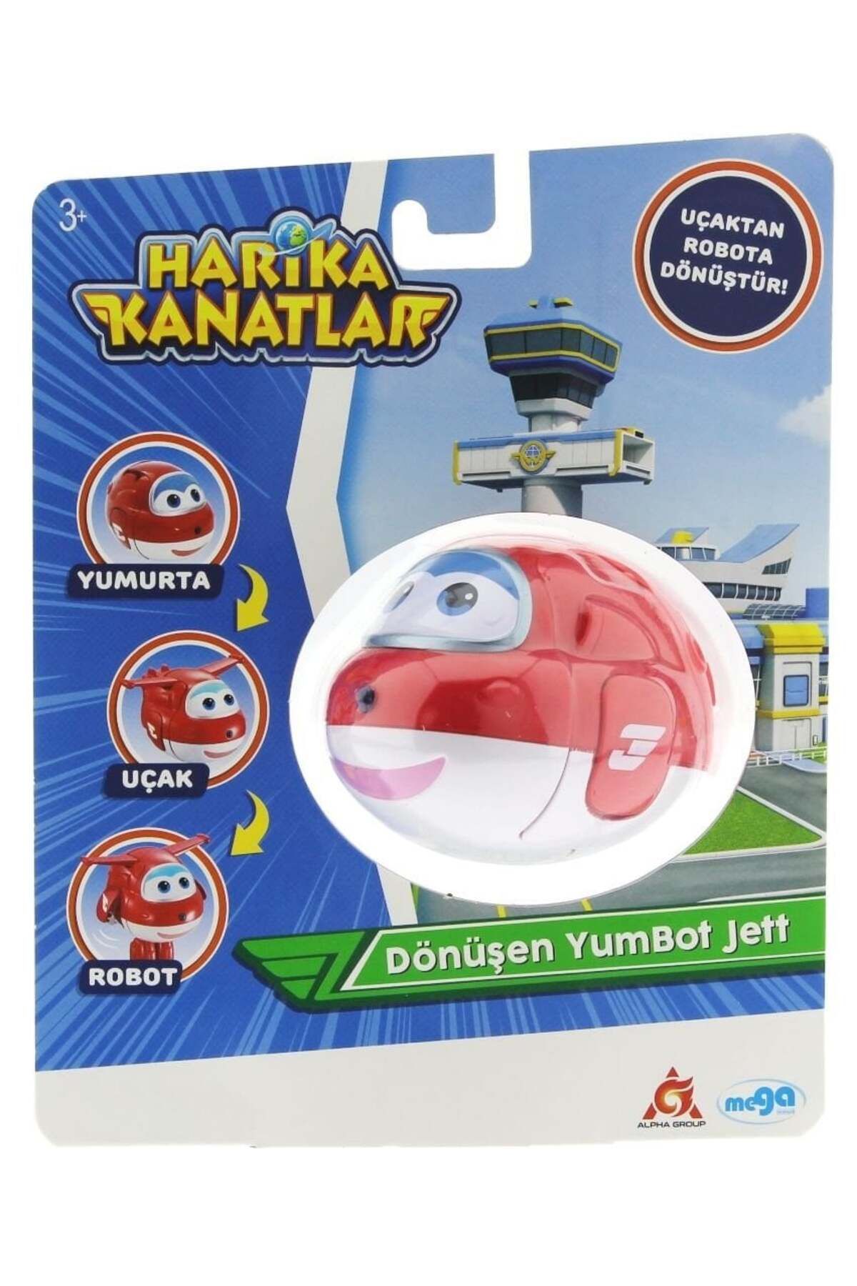 Harika Kanatlar Dönüşen Tekli Figür YumBot Jett