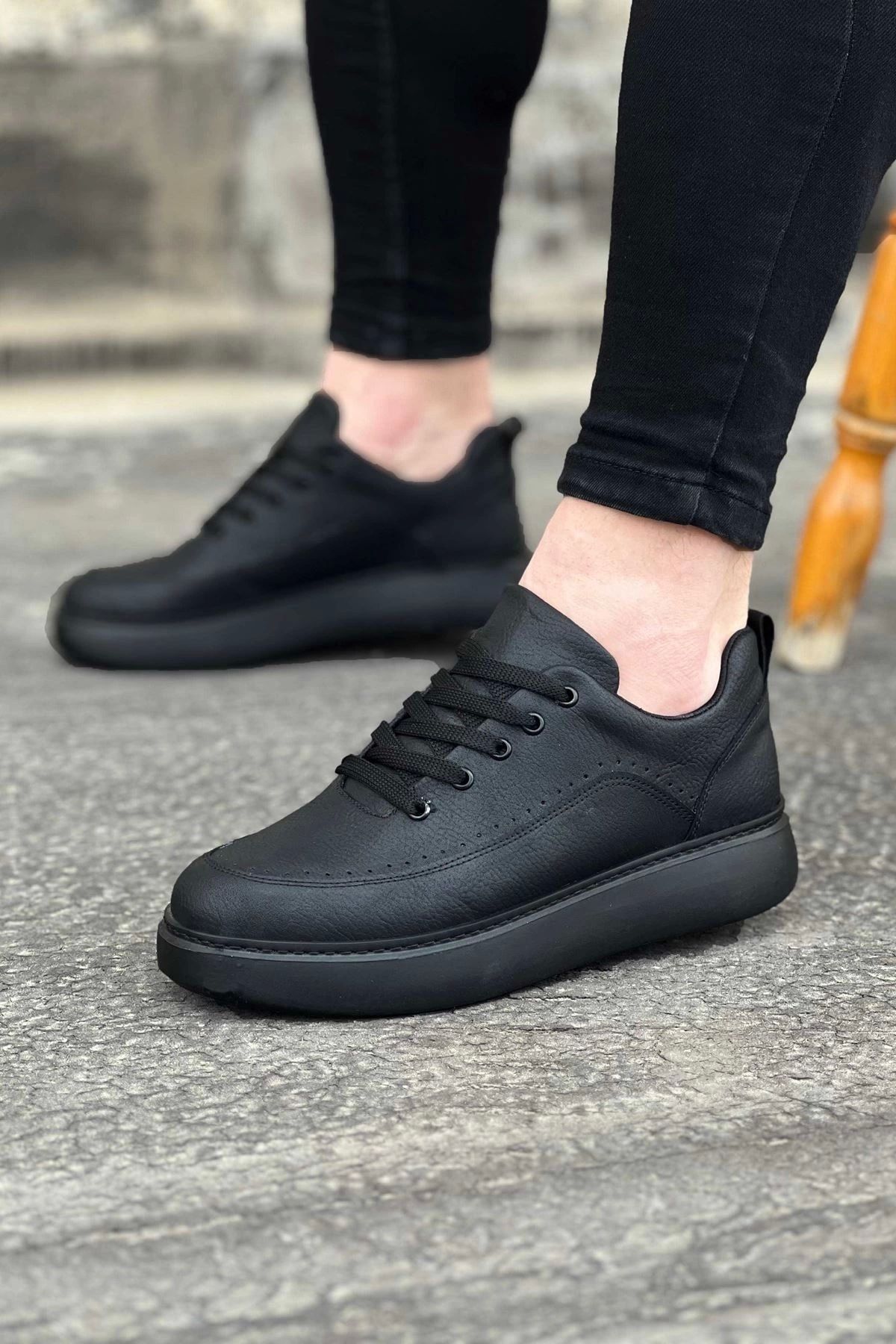 HACESHOP WG162 Kömür Ortopedik Taban Erkek Casual Ayakkabı