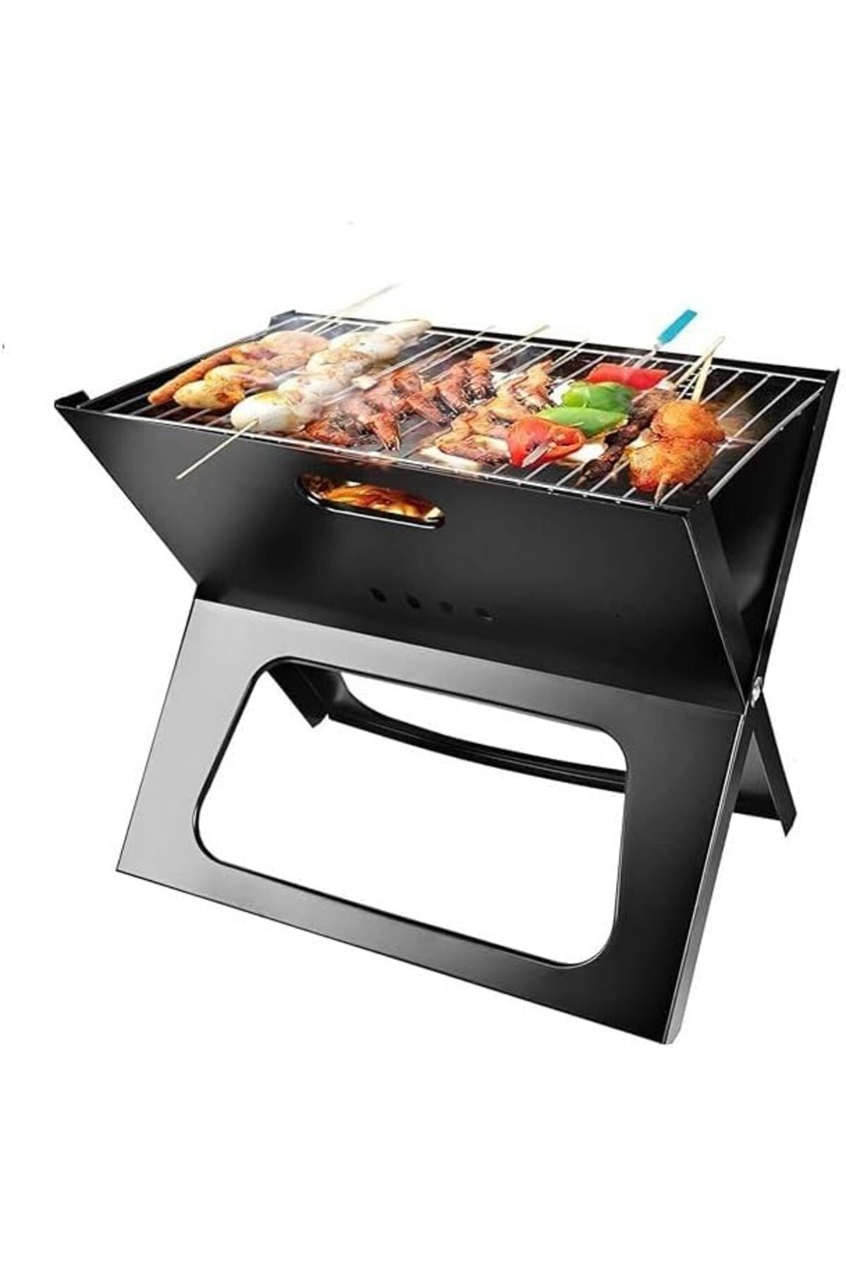 Other-Portable Instant Foldable Charcoal Grill - Durable, Space-Saving, Foldable Design for Outdoor Use. 1