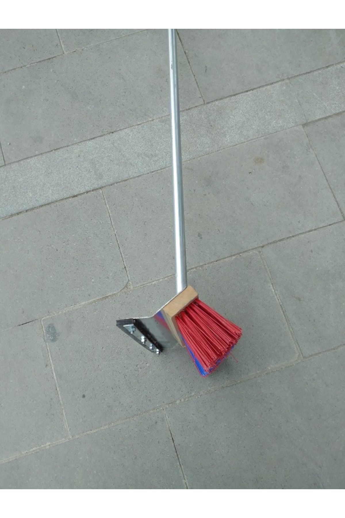 DRL HIRDAVAT Metal Saplı Sert Pvc Kıllı Gelberili Alan Temizlik Fırçası