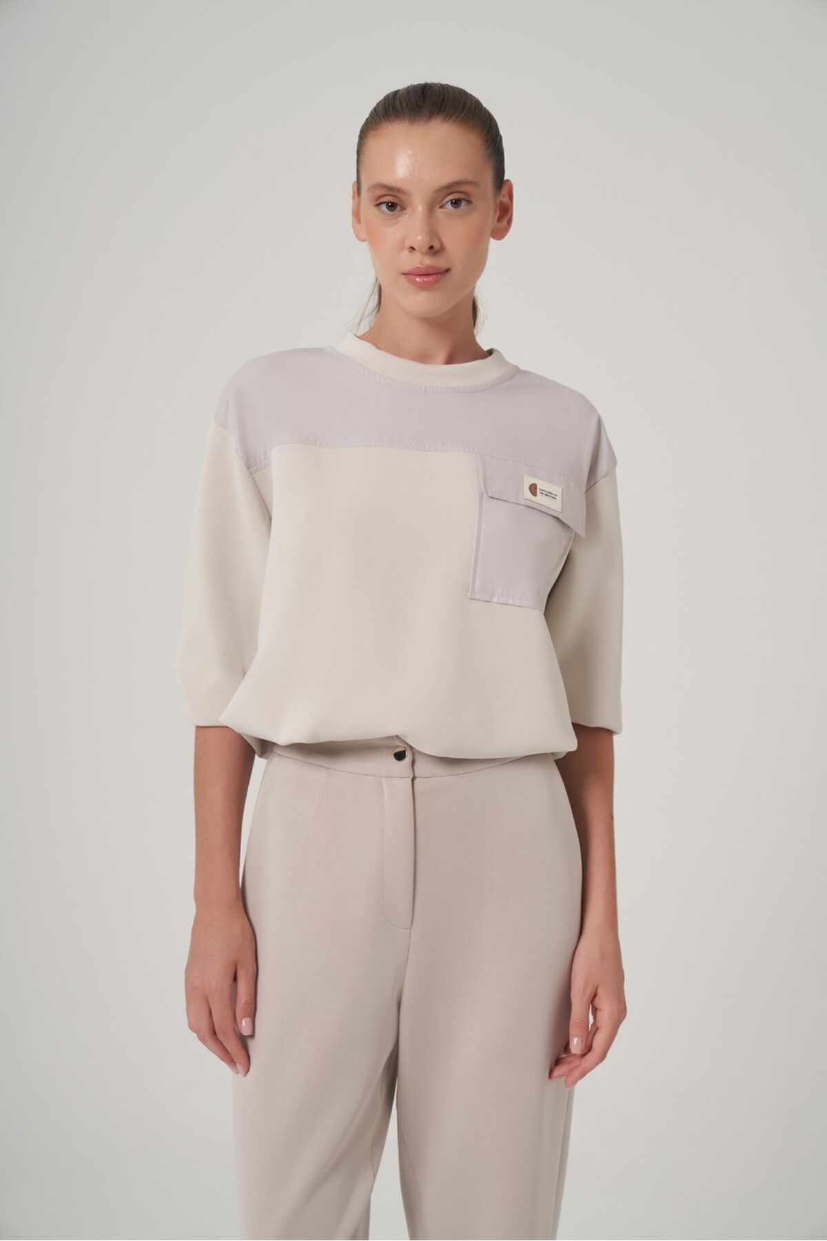 UTOPIAN Bel Büzgülü Sweatshirt