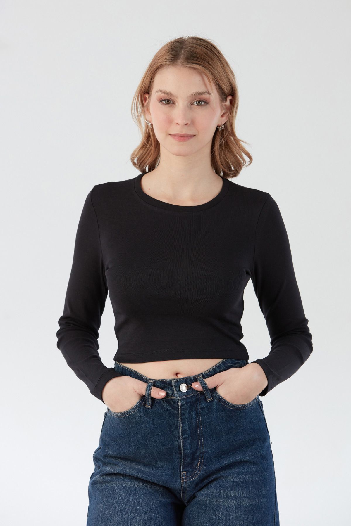 Fulla Moda Basic Crop Body