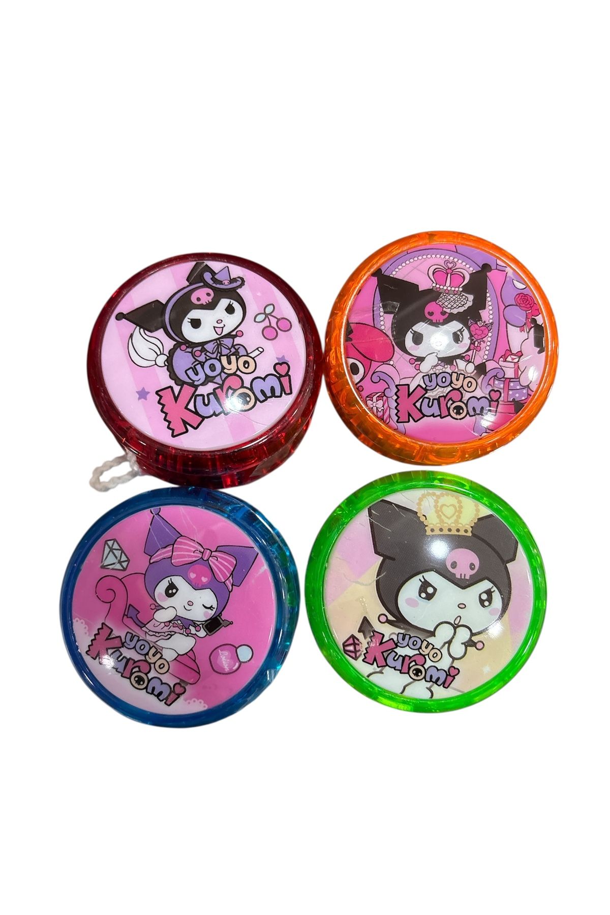Memo KUROMİ SANRIO Işıklı Yoyo ipli topaç çek bırak (1 adet)