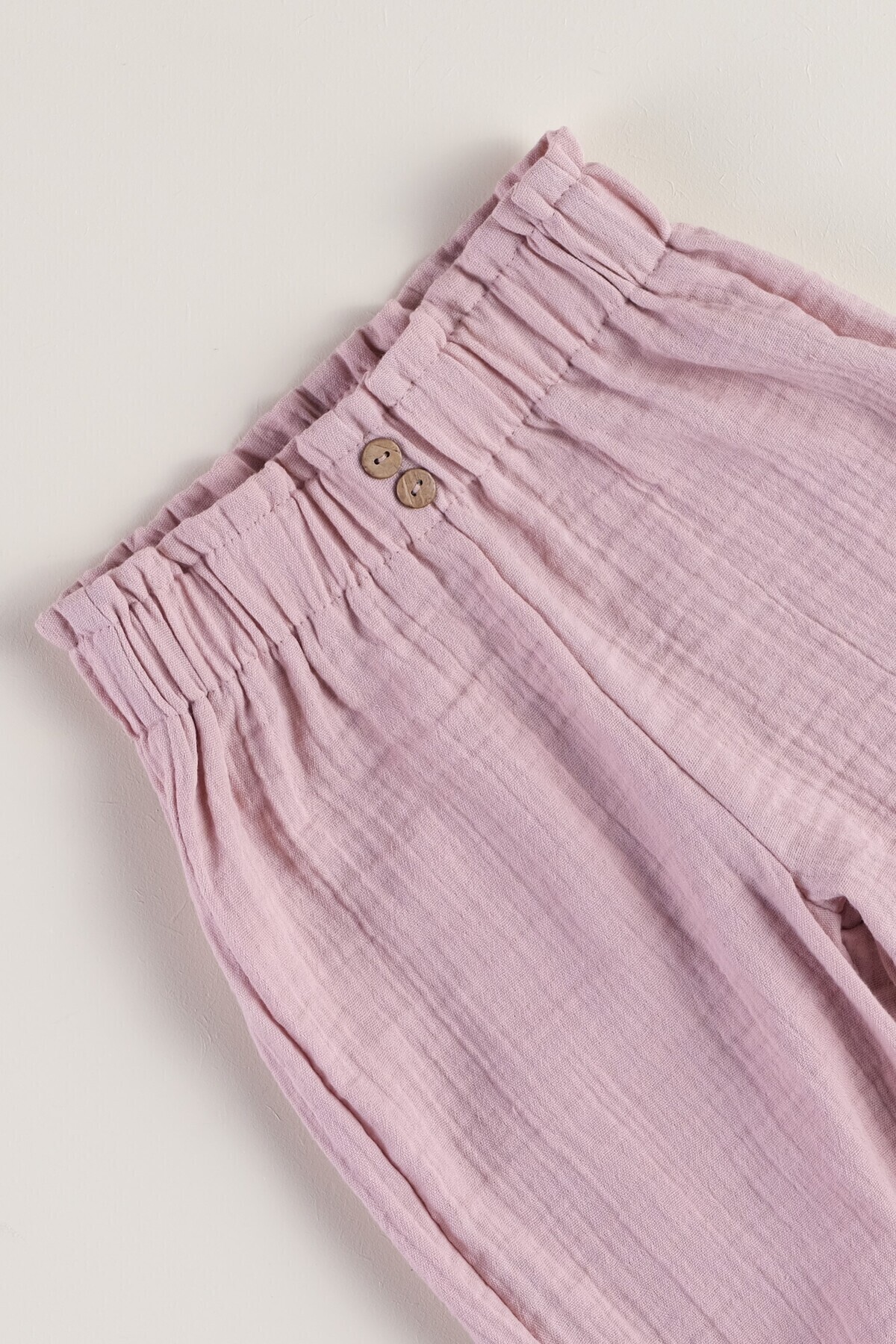 Bondberro %100 Pamuk Müslin Kumaş Kız Bebek ve Çocuk Pantolon fotoğrafı 3 (önizleme)