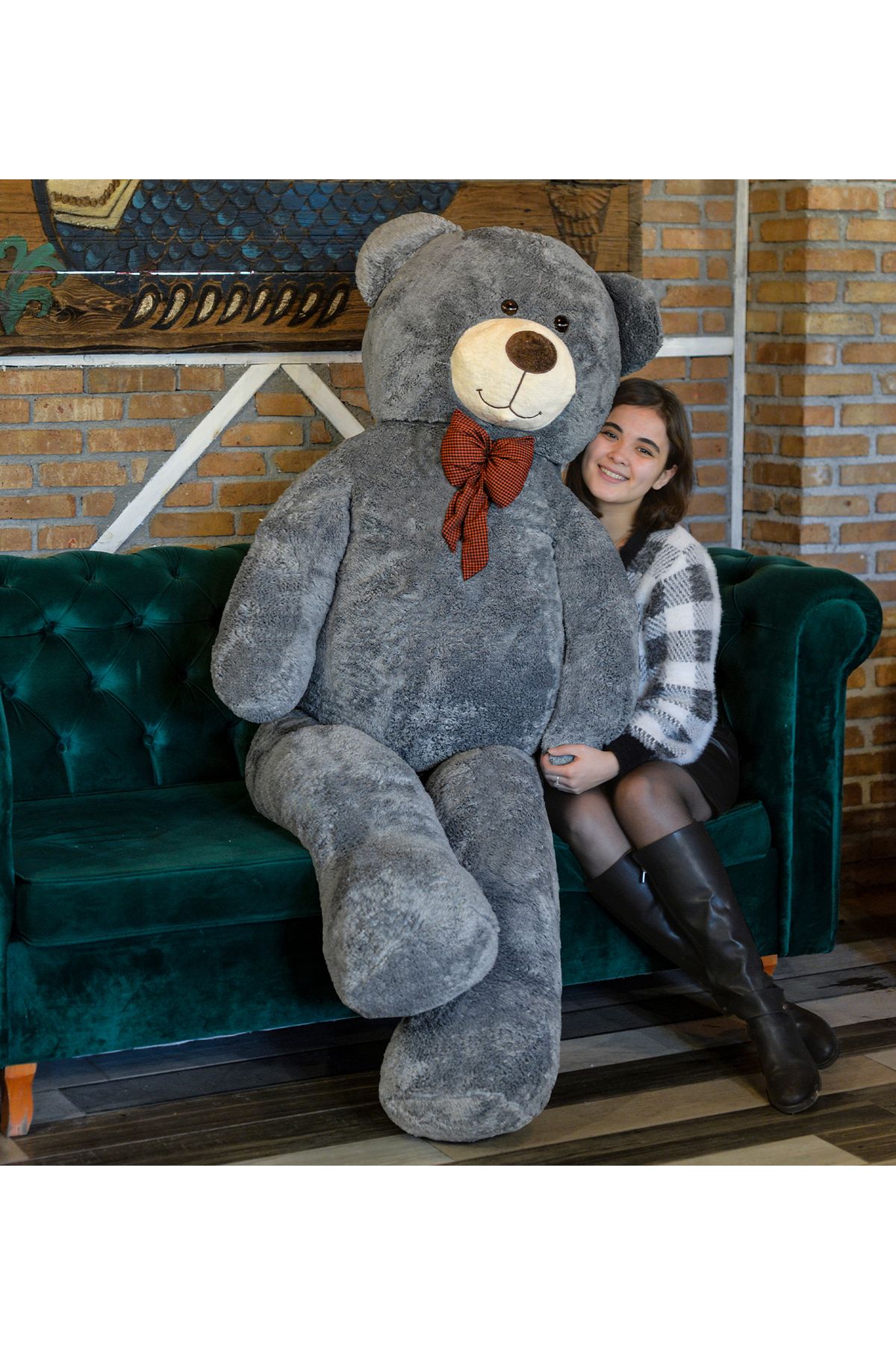 Özgüner Oyuncak Sarılınca Mutlu Eden Hediye: 200 CM Peluş Ayıcık