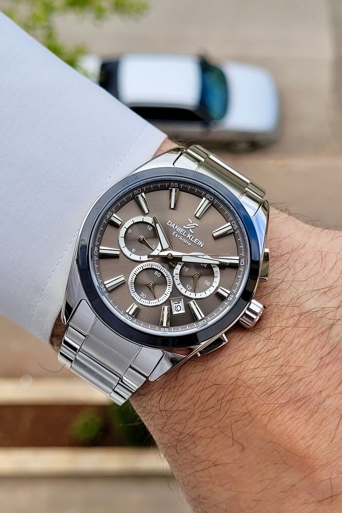 Daniel Klein Kadranı Füme Kordonu Silver Renk 24 Ay Garantili Fonksiyonları Aktif Erkek Kol Saati
