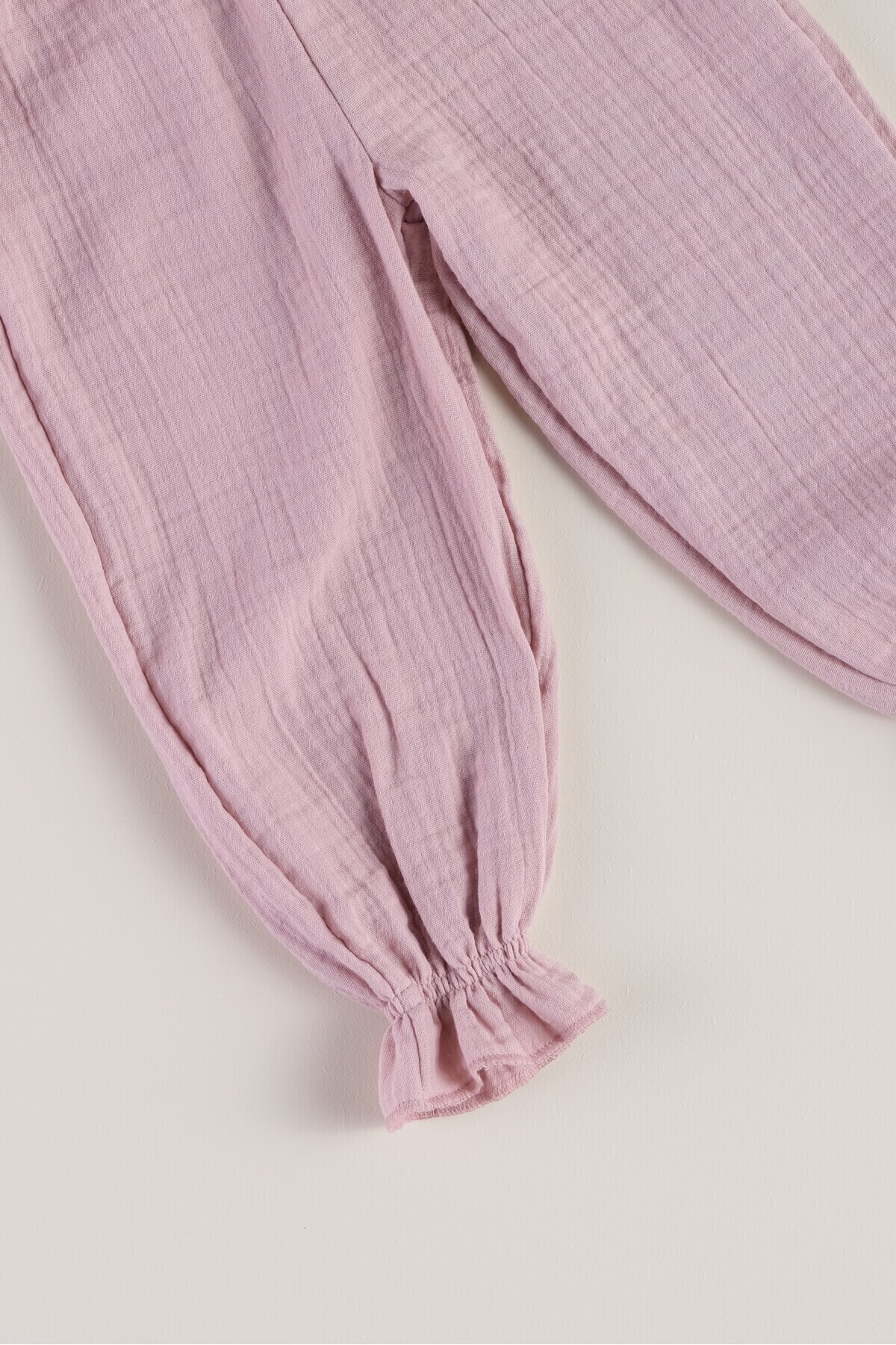 Bondberro %100 Pamuk Müslin Kumaş Kız Bebek ve Çocuk Pantolon fotoğrafı 4 (önizleme)