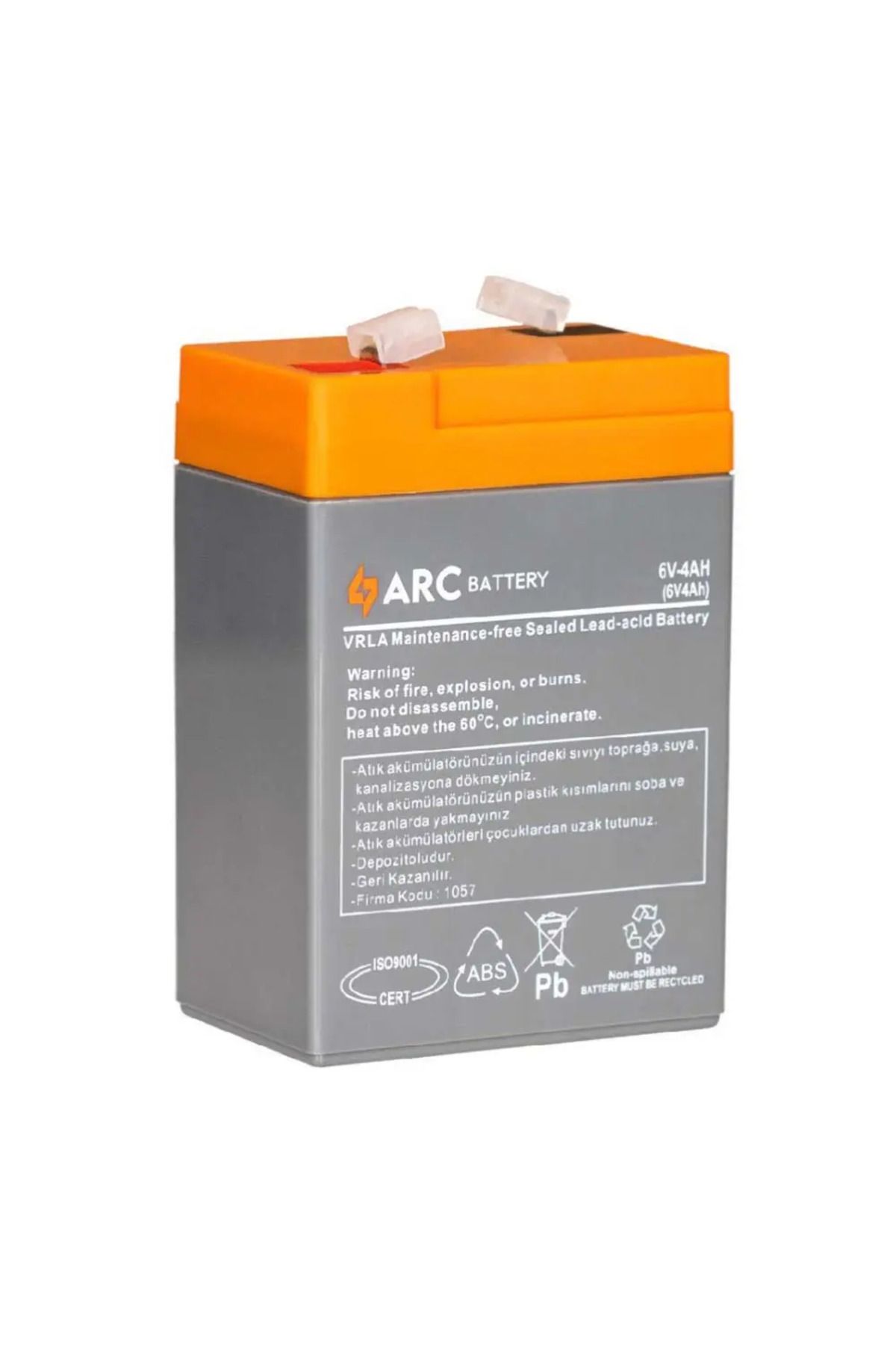 arc battery 6 Volt 4 Amper Dikey Ups Akü Üretim Yılı:2025