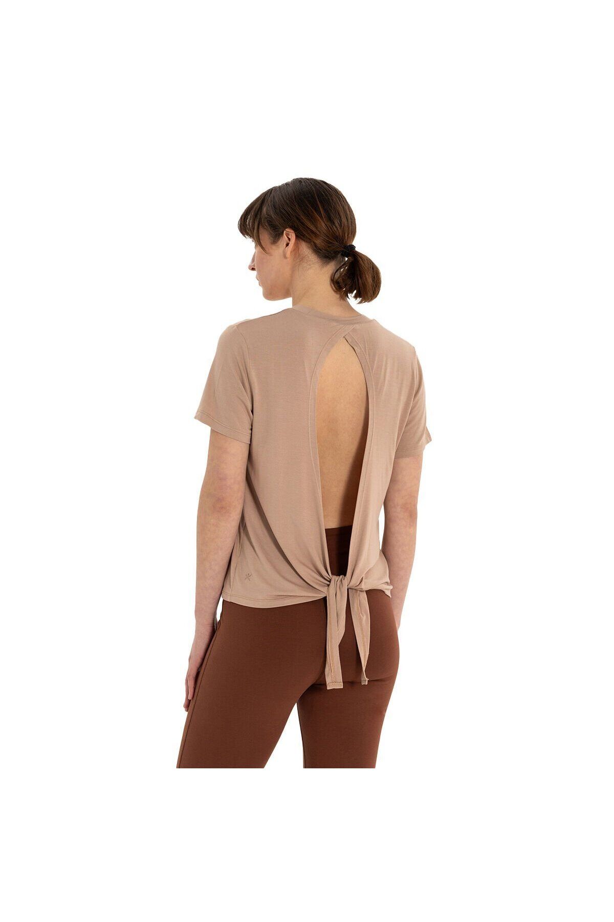 Inguz Sırt Bağlamalı Modal Yoga T-Shirt