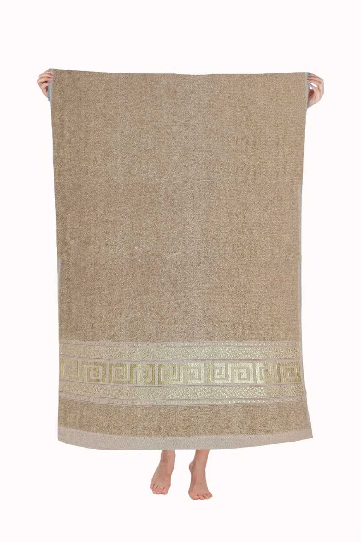 Mira Home Nayra &#37;100 Pamuklu Banyo Havlusu 70x140 Cm Bej