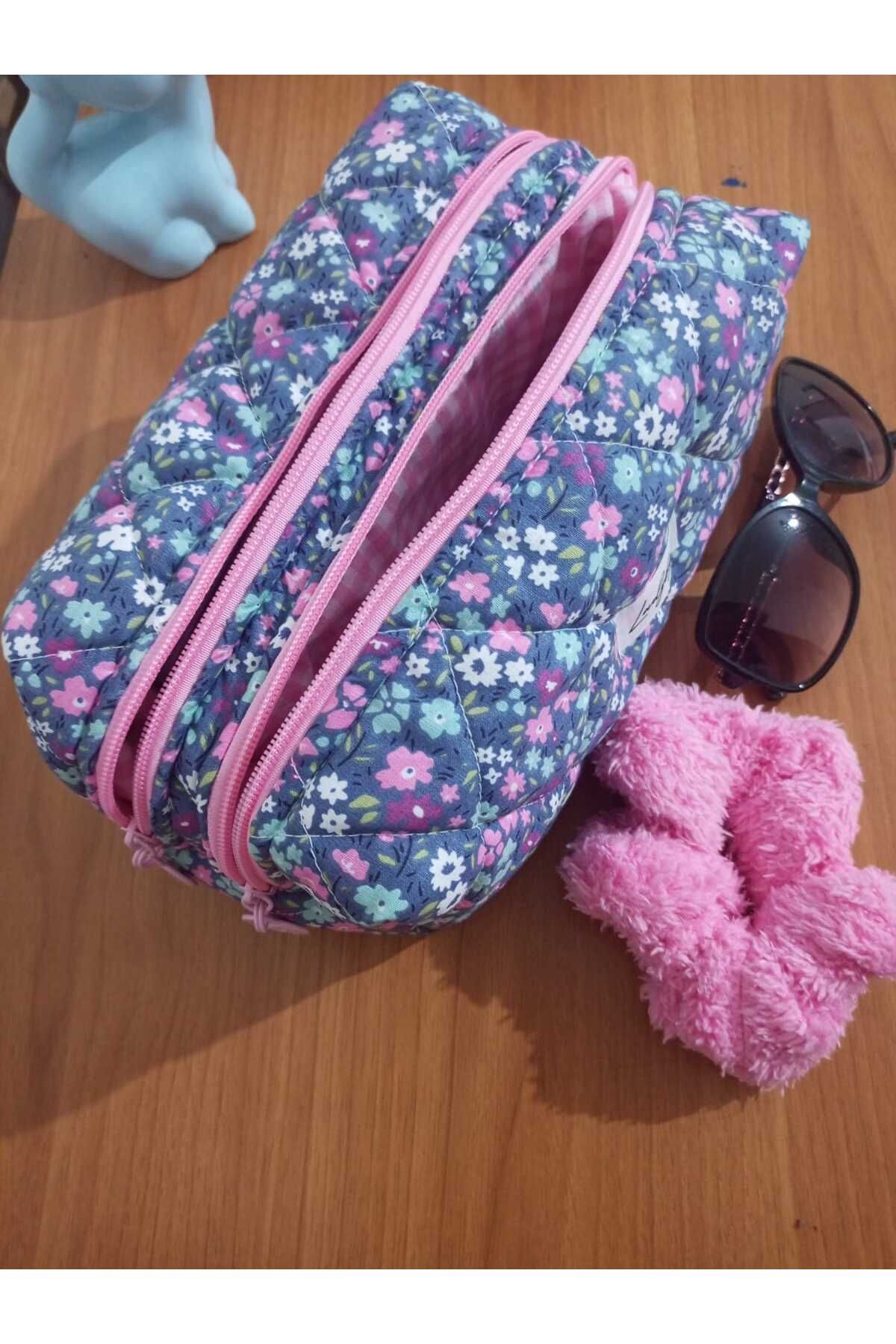 LOVELYBAG Düzenleyici iki bölmeli makyaj çantası
