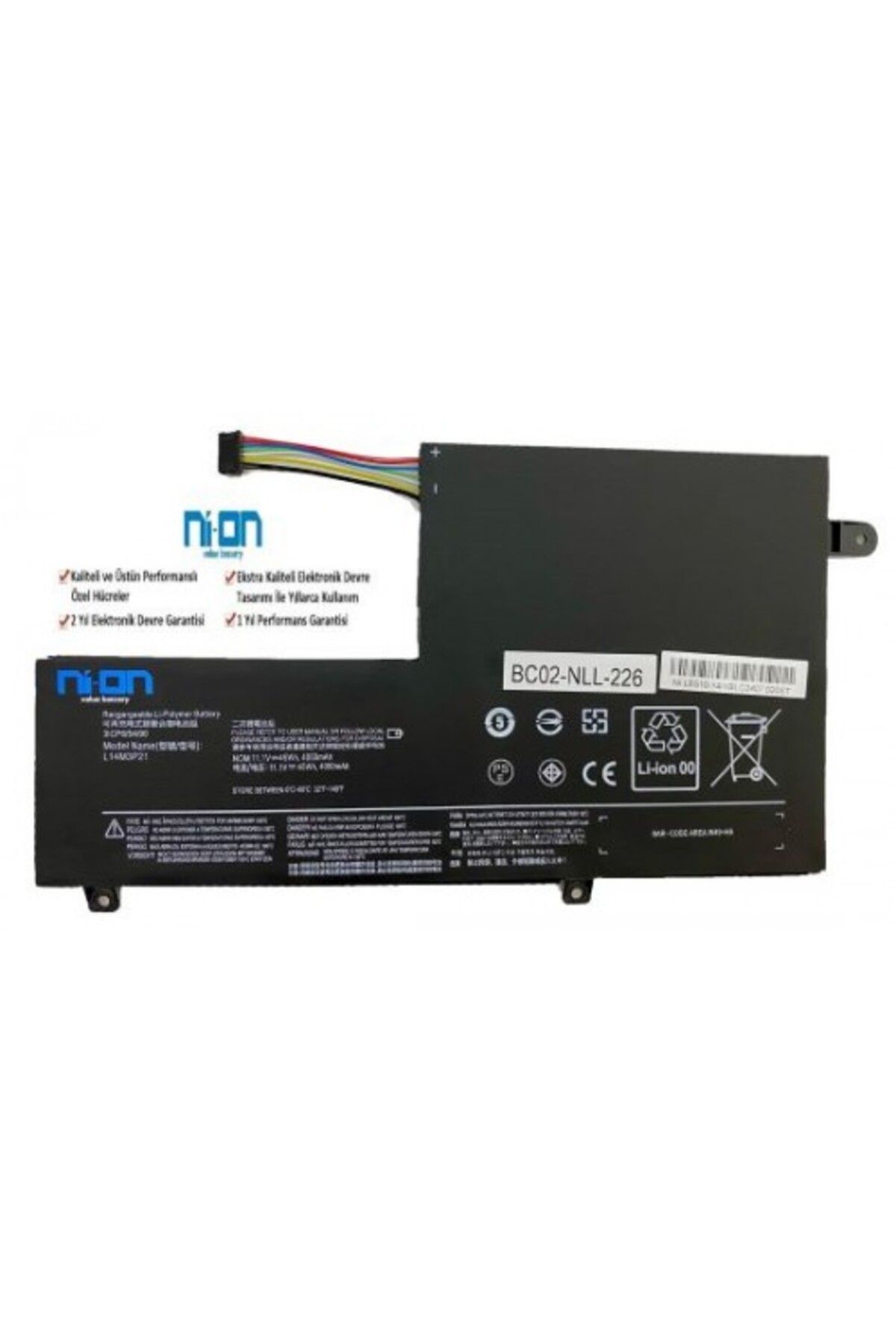 NION Lenovo 80VB005DTX 80VB005HTX uyumlu Notebook Batarya - Pil
