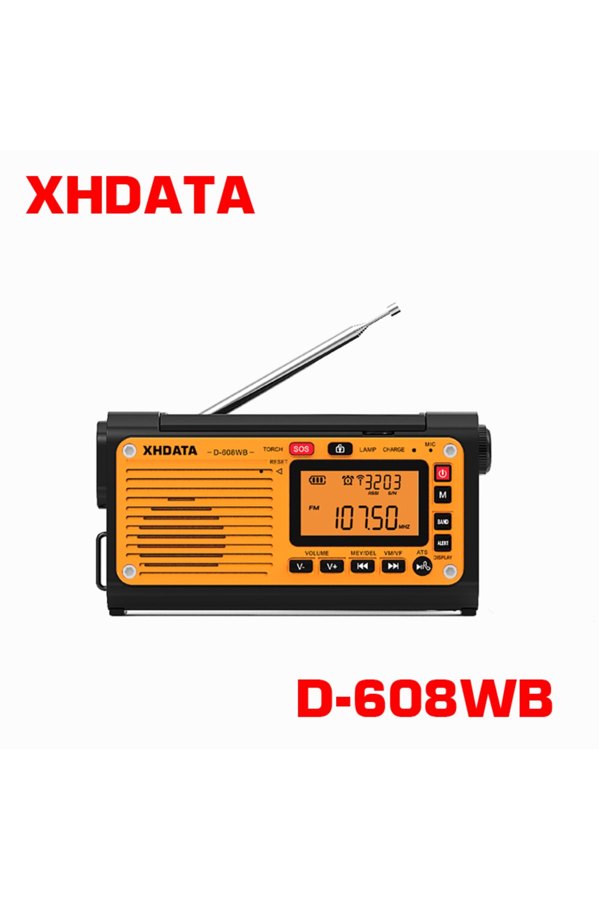 XHDATA D-608 WB Acil Durum Radyosu