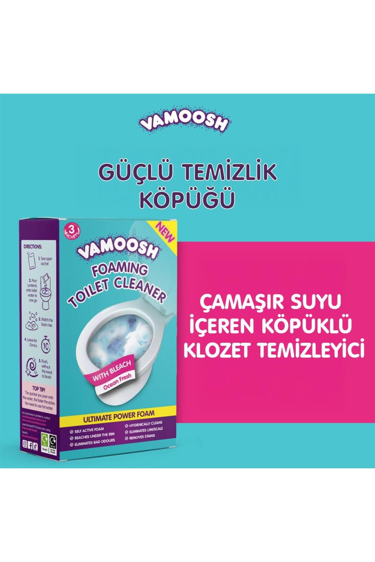Vamoosh Köpüren Tuvalet Temizleyici - 3lü