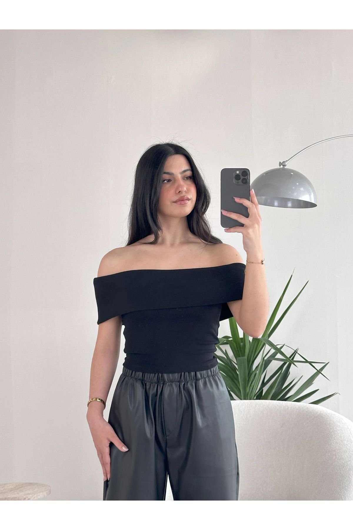 Kyra Studios Marka Muadil Siyah Crop Top