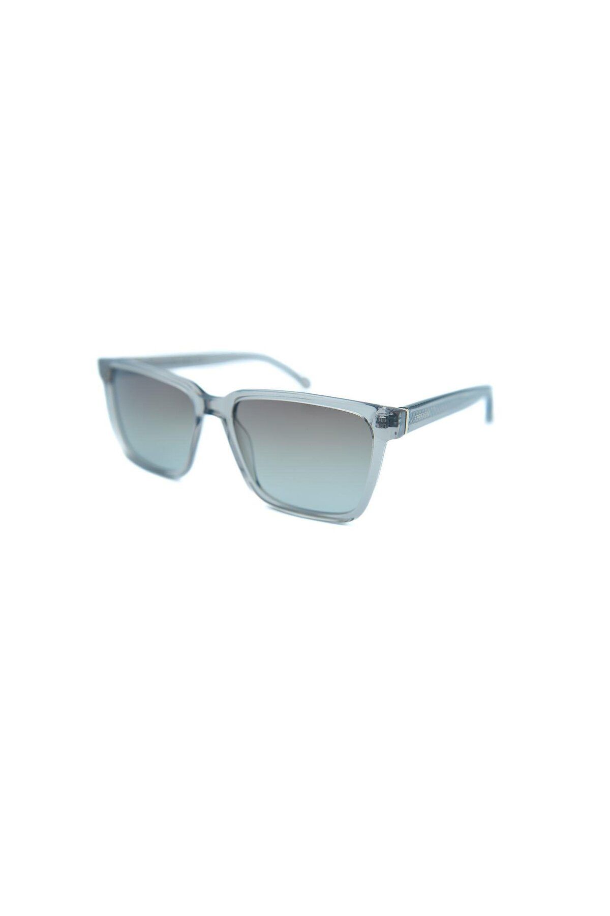 Ferfarini FF 1483 700P 54 Polarize Unisex Kare Şeffaf Kemik Güneş Gözlüğü