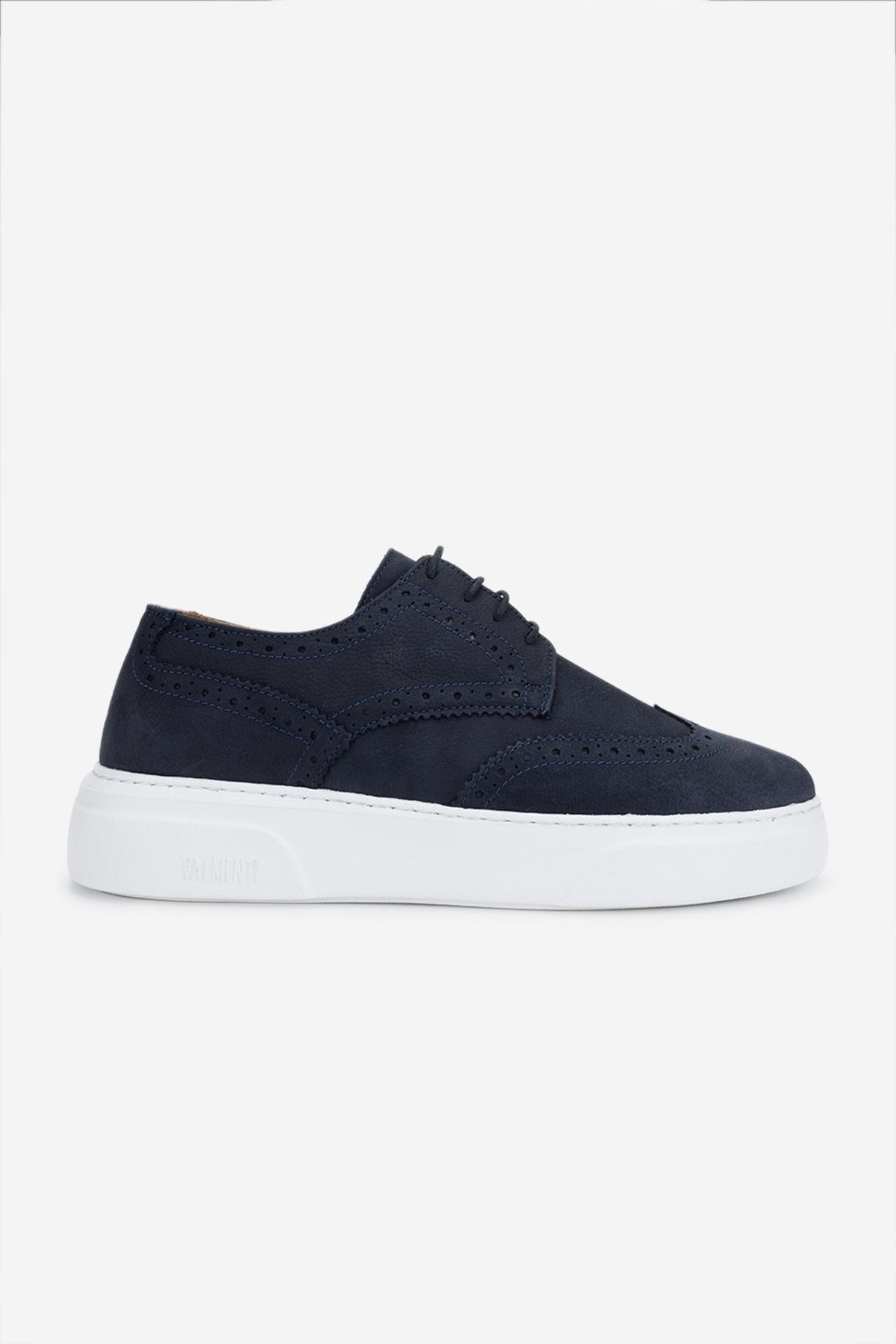 Valmenti Erkek Hakiki Deri Lacivert Nubuk Sneakers & Spor Ayakkabı