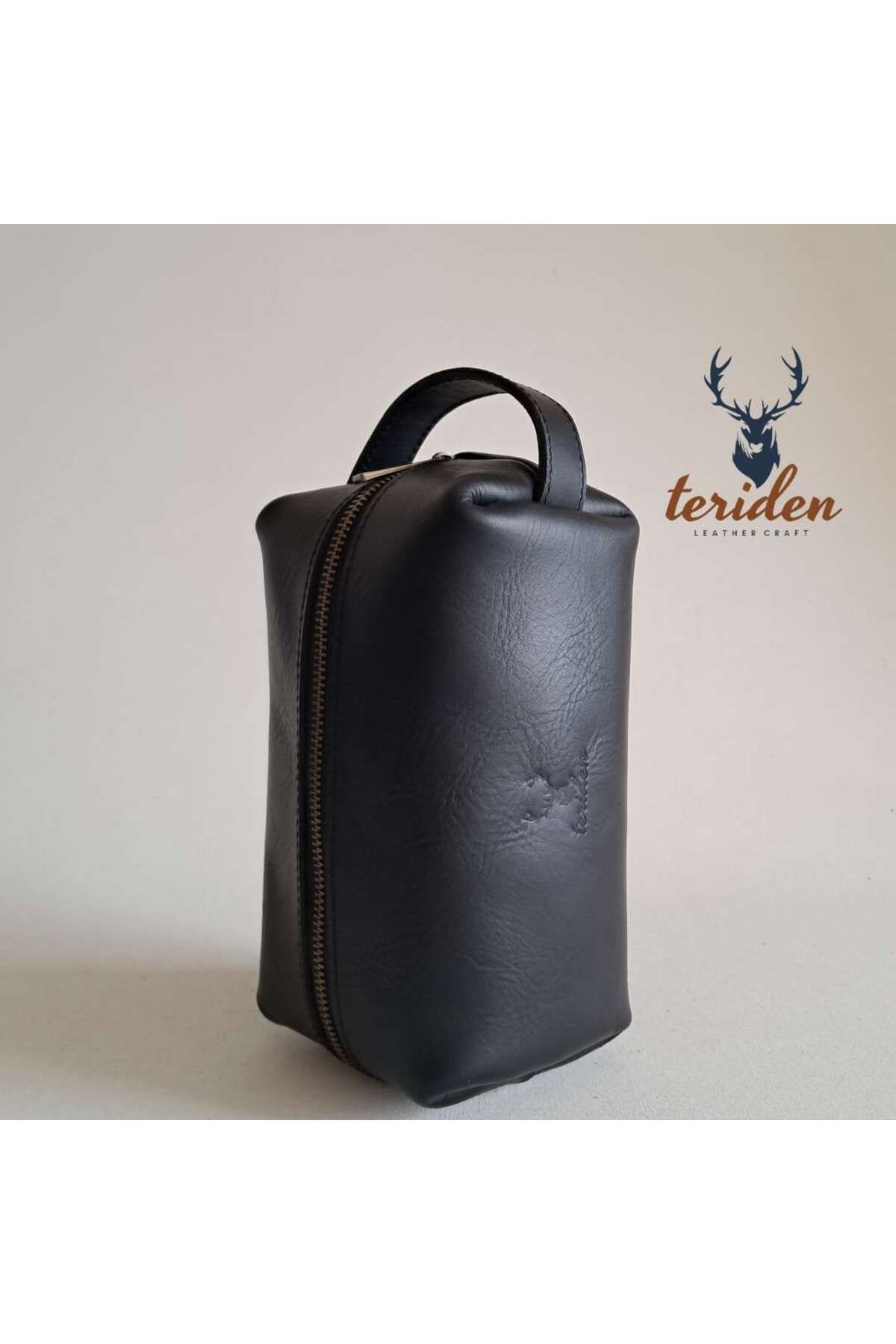 Teriden Leather Craft Dopp Kit Travel Bag