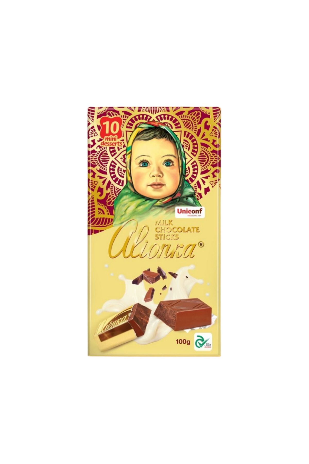 Alenka Alionka (Alenka) Milk Chocolate Sticks 100g