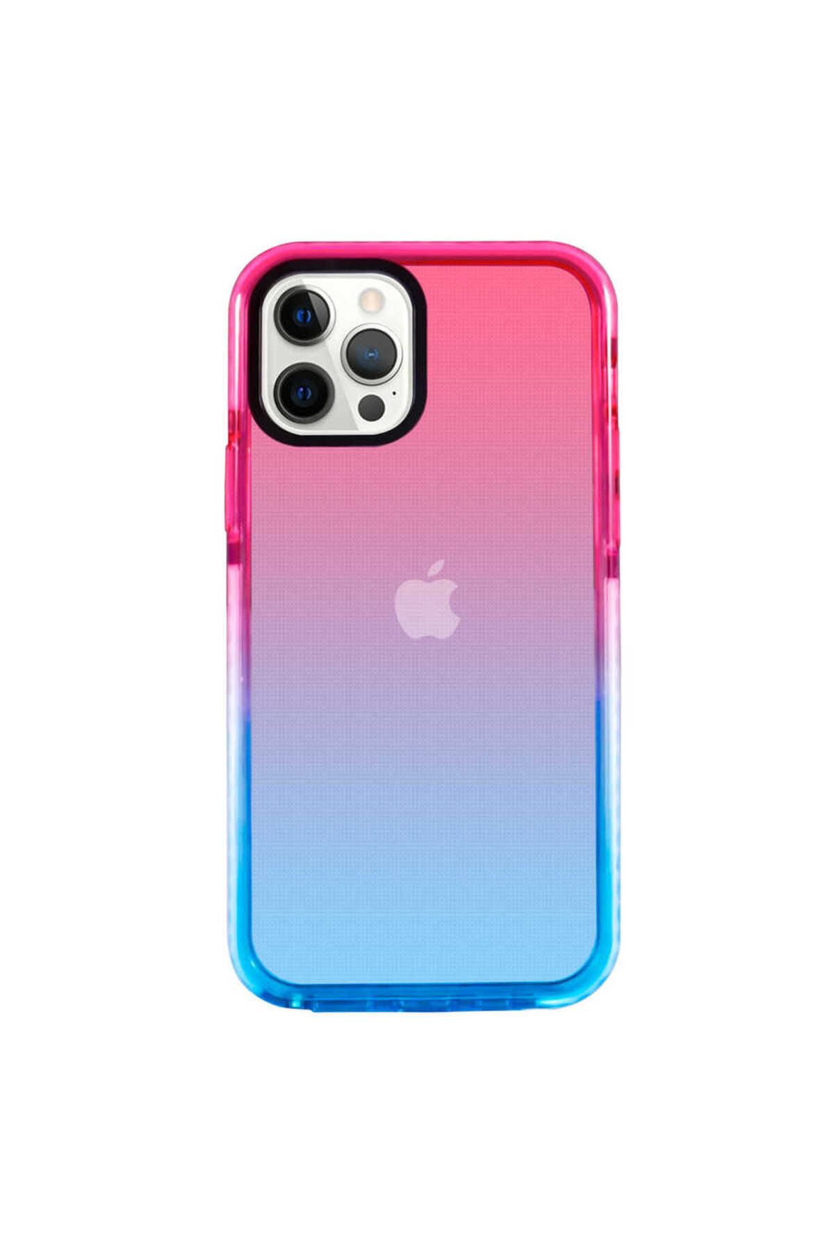 Teleplus iPhone 13 Pro Kılıf Punto Renk Geçişli Silikon