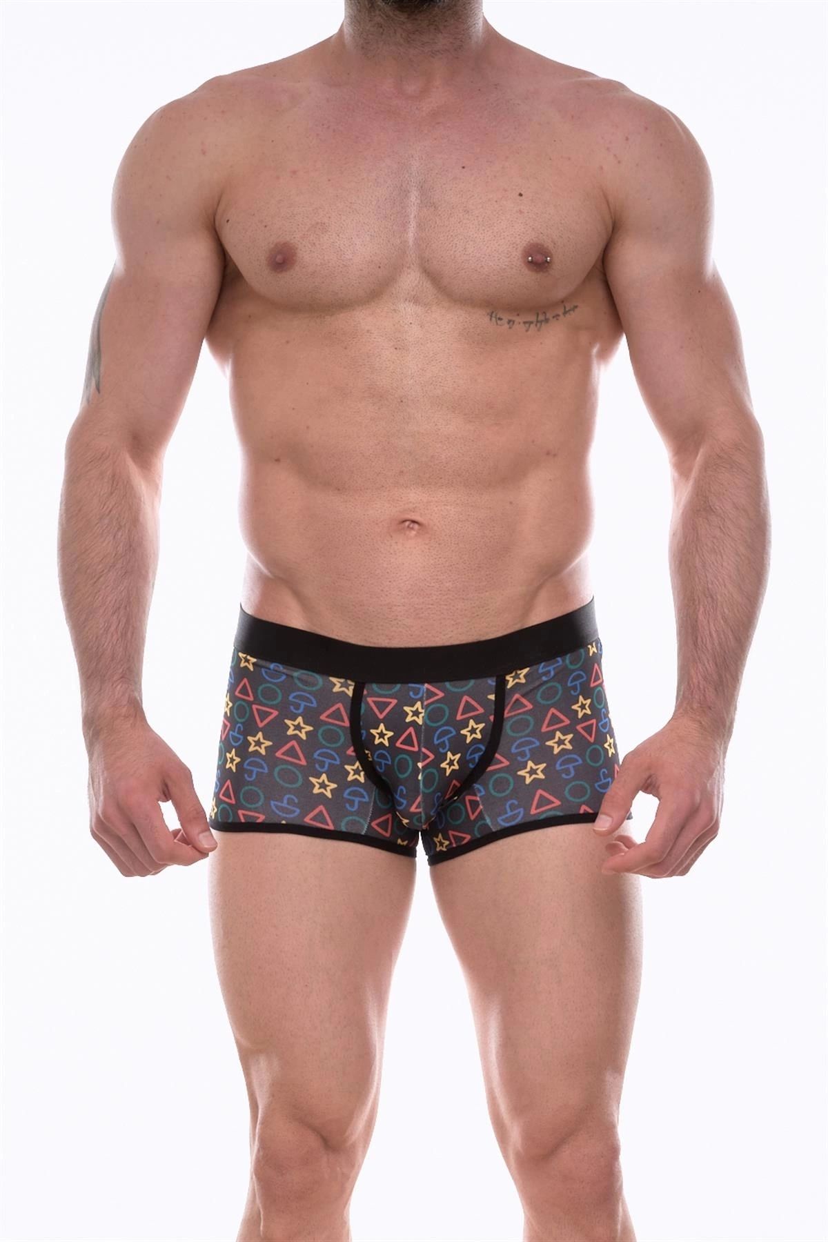 Miravm Don Moris Erkek Desenli Mini Boxer